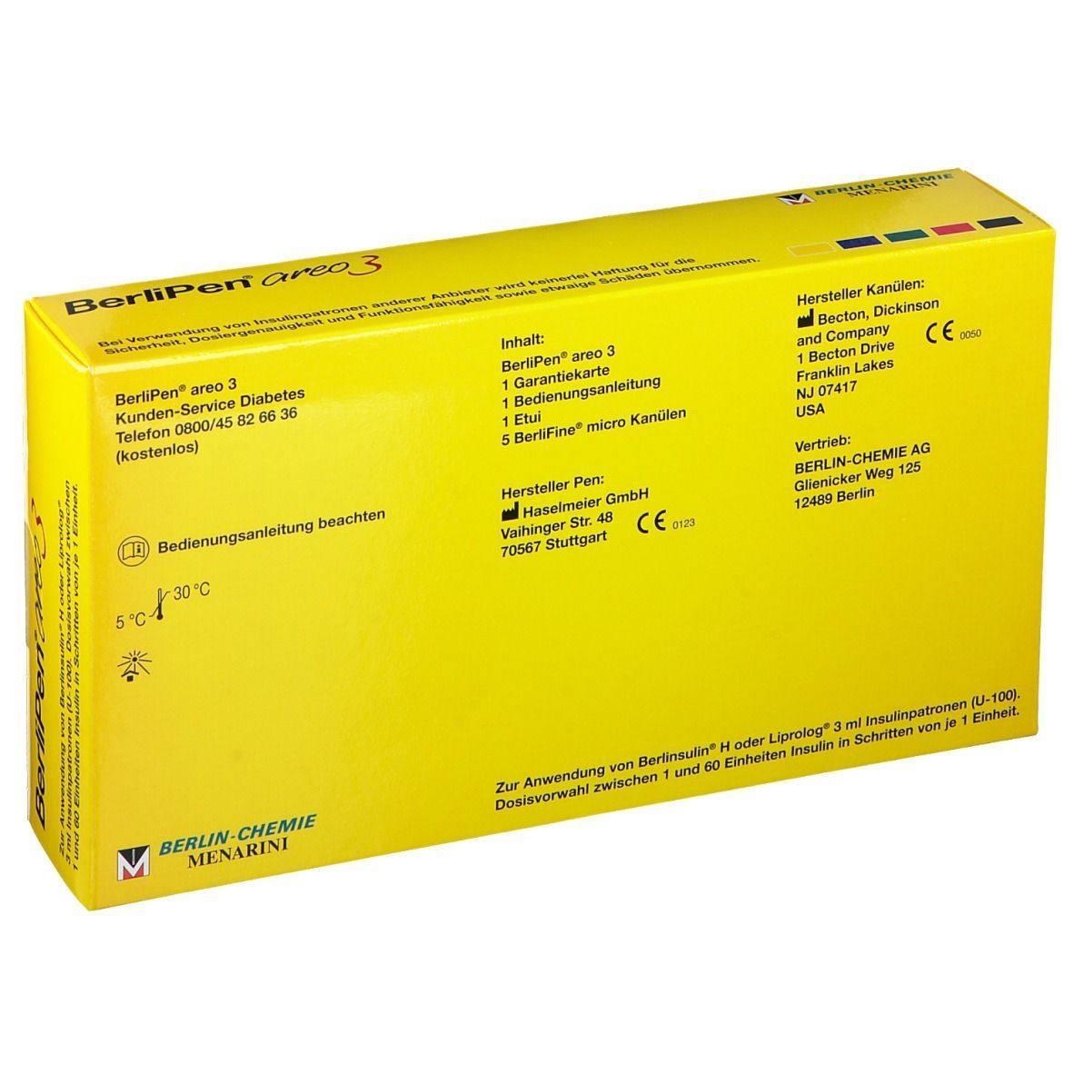 BerliPen® areo 3 gelb