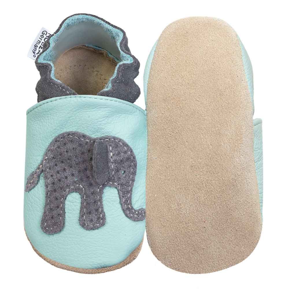 HOBEA-Germany Kinderschuhe Elefant hellblau