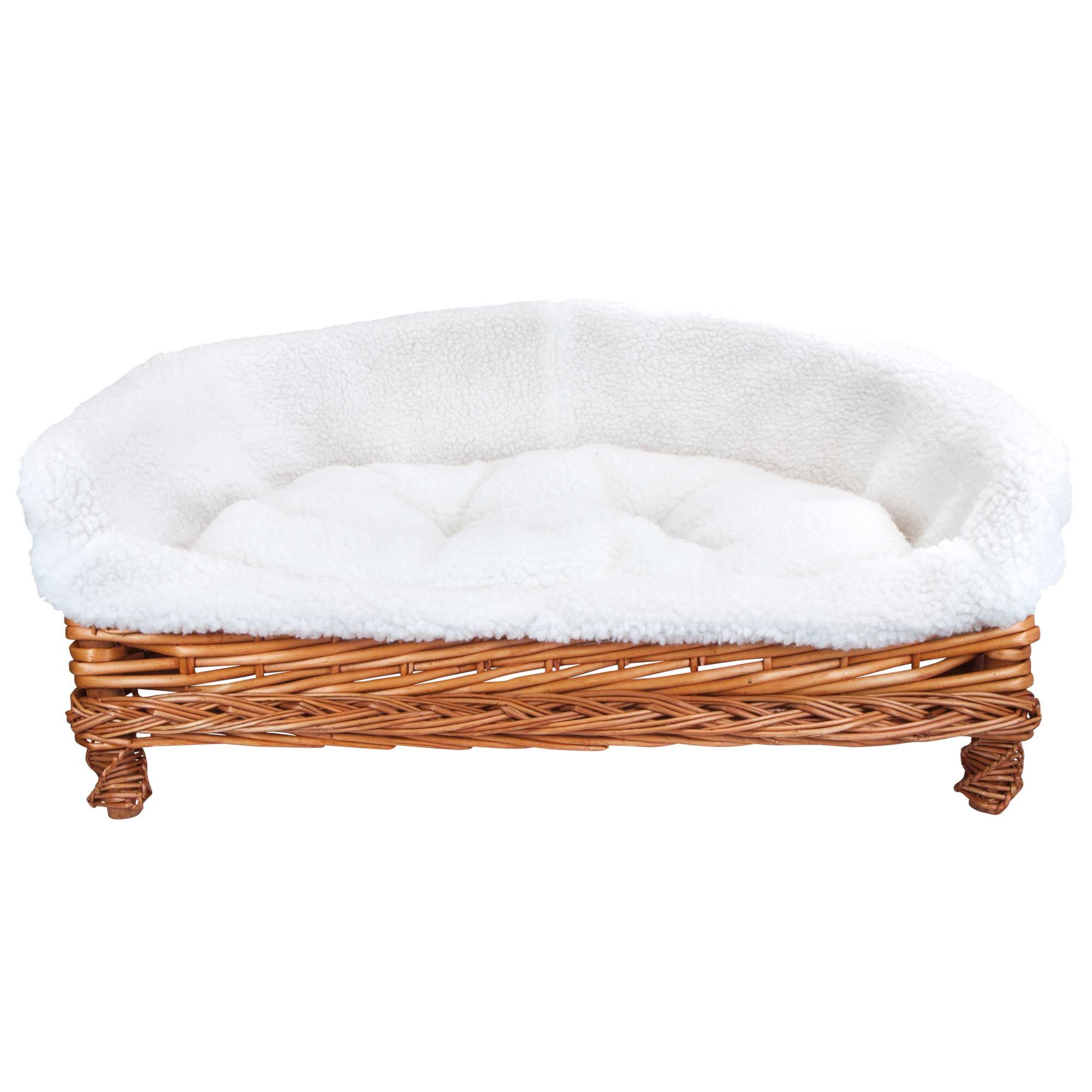 Weidenkorb Sofa für Hunde