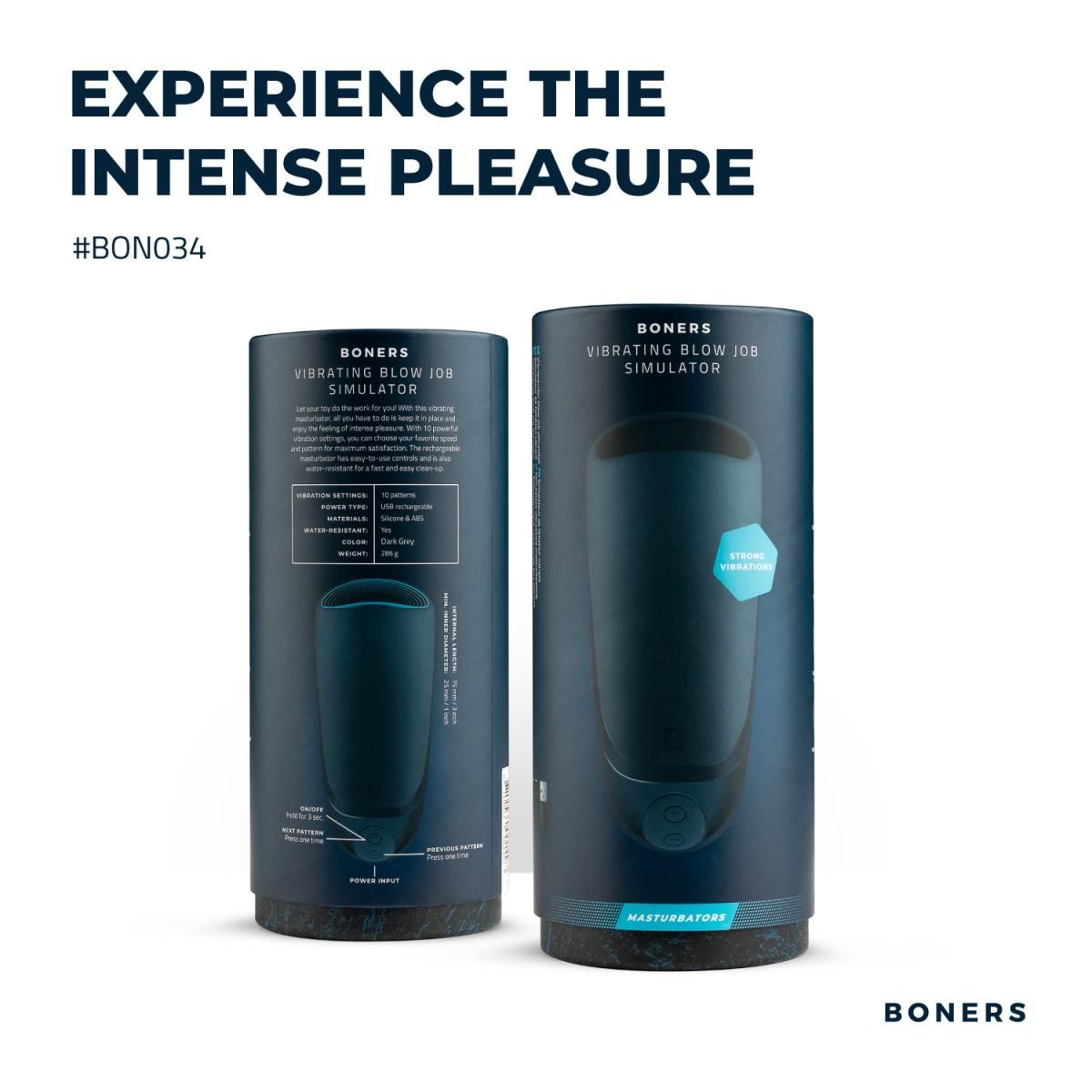 BONERS Vibrierender Masturbator Männer