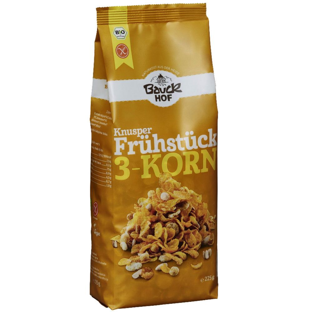 Bauckhof Knusper Frühstück 3-Korn glutenfrei