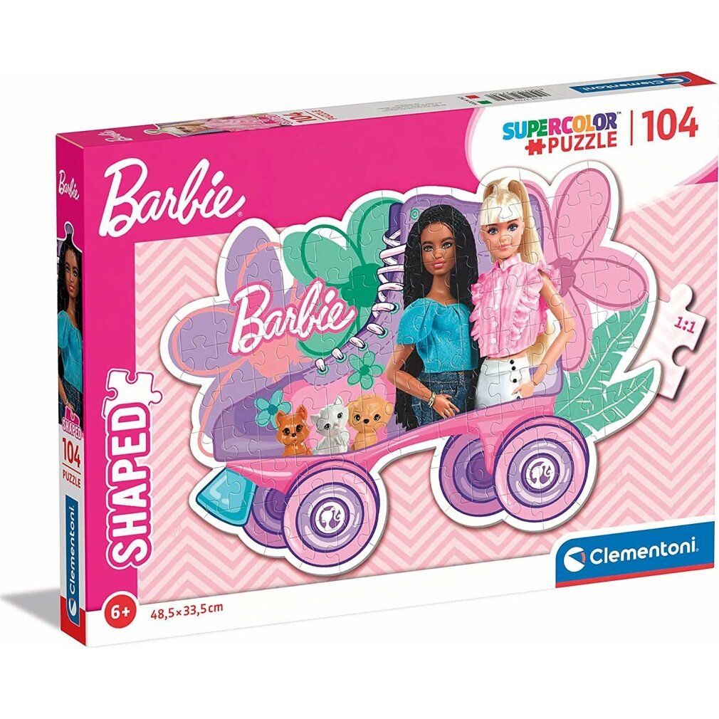 clementoni Barbie Konturenpuzzle 104 Teile 1 St