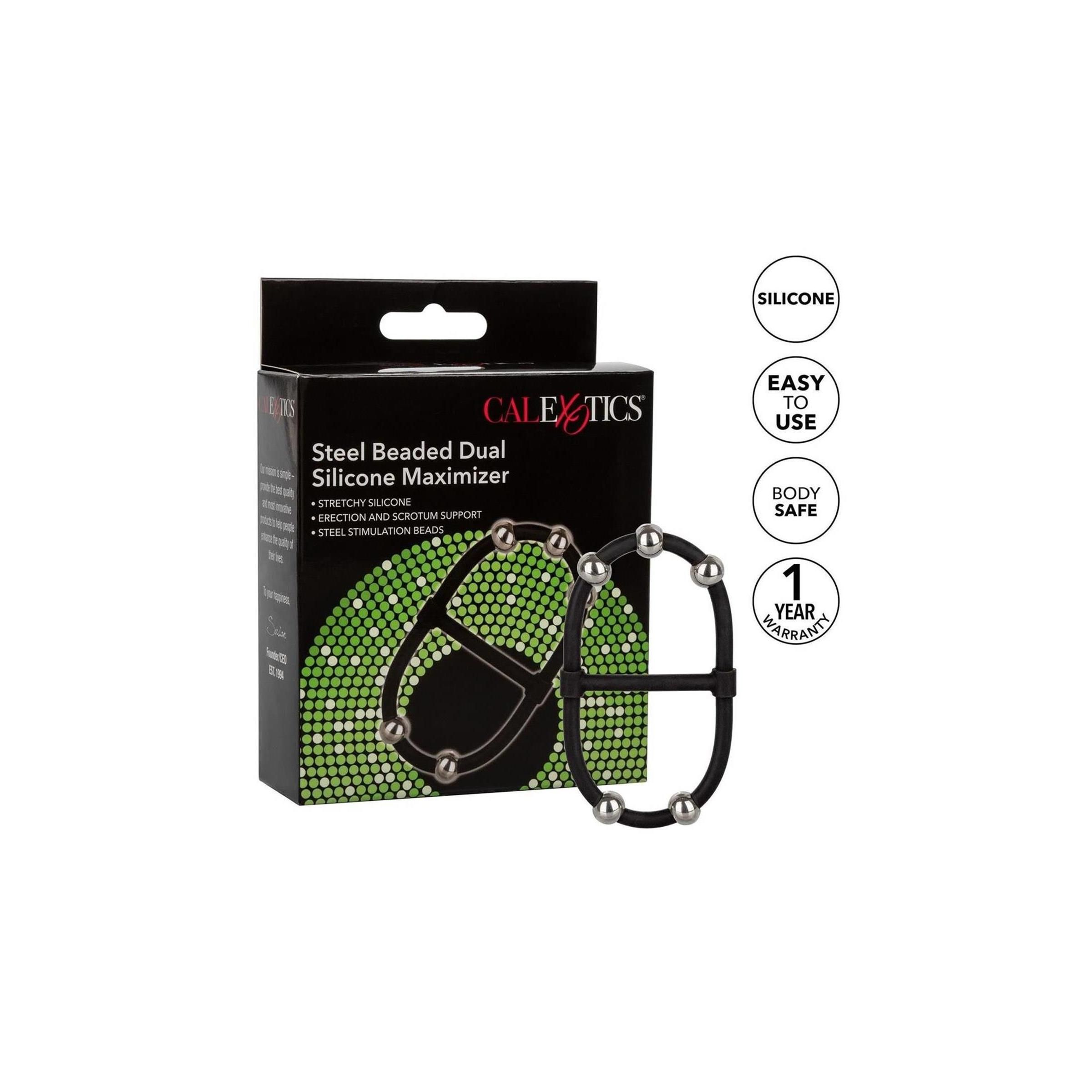 CalExotics - Beaded Dual Silicone Maximizer