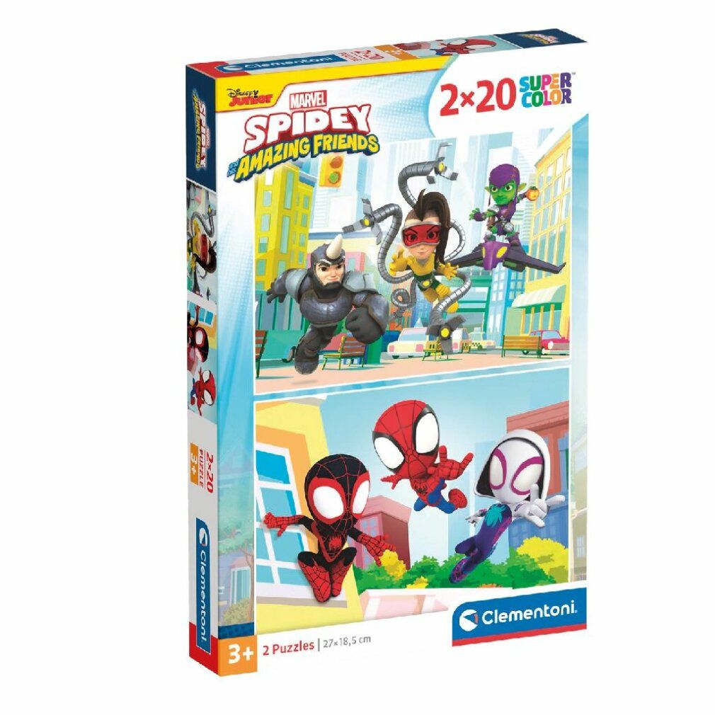 clementoni Puzzle Spidey und seine erstaunlichen Freunde 2x20 Teile