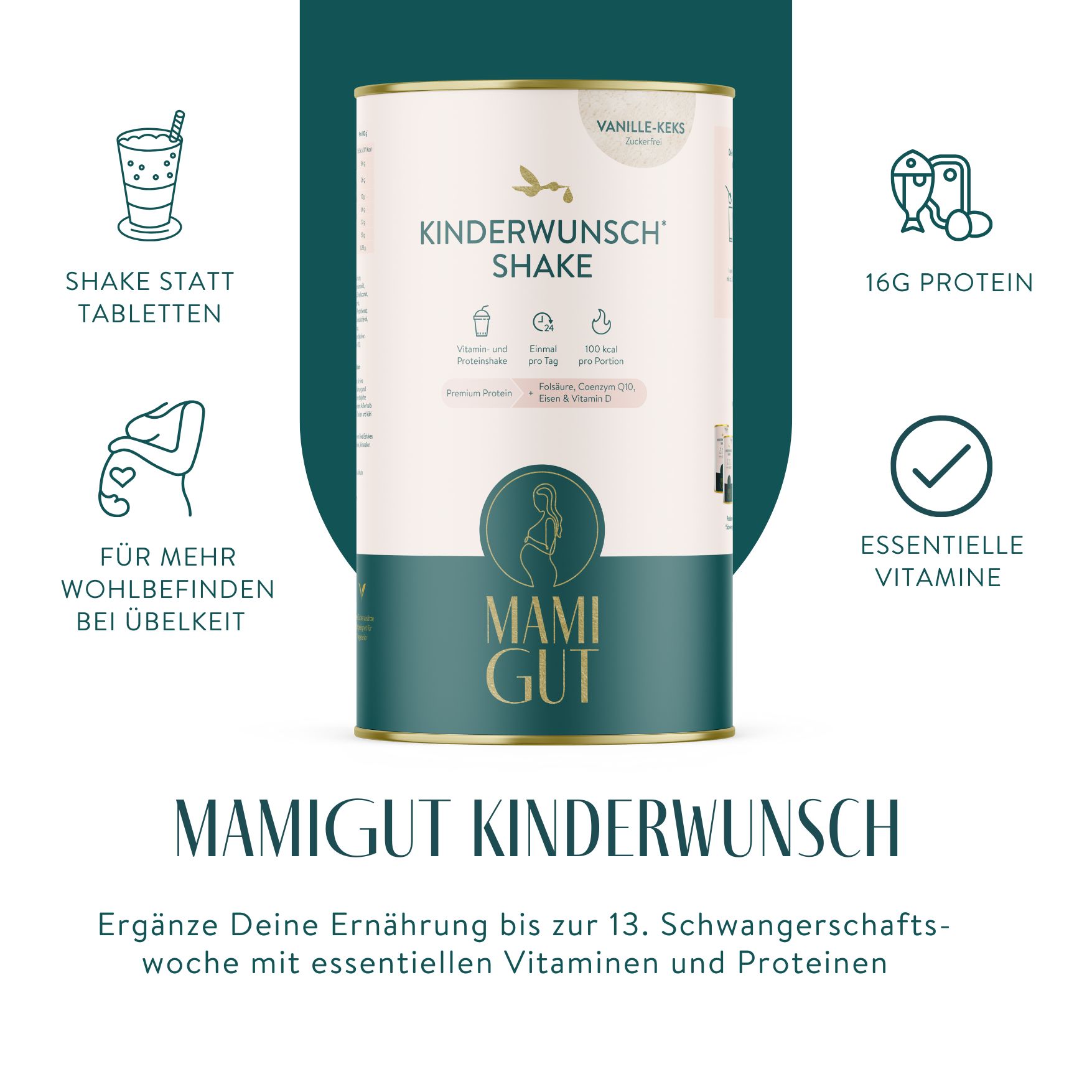 MamiGut Kinderwunsch (bis 14. Ssw) Monatspaket 756 g Set