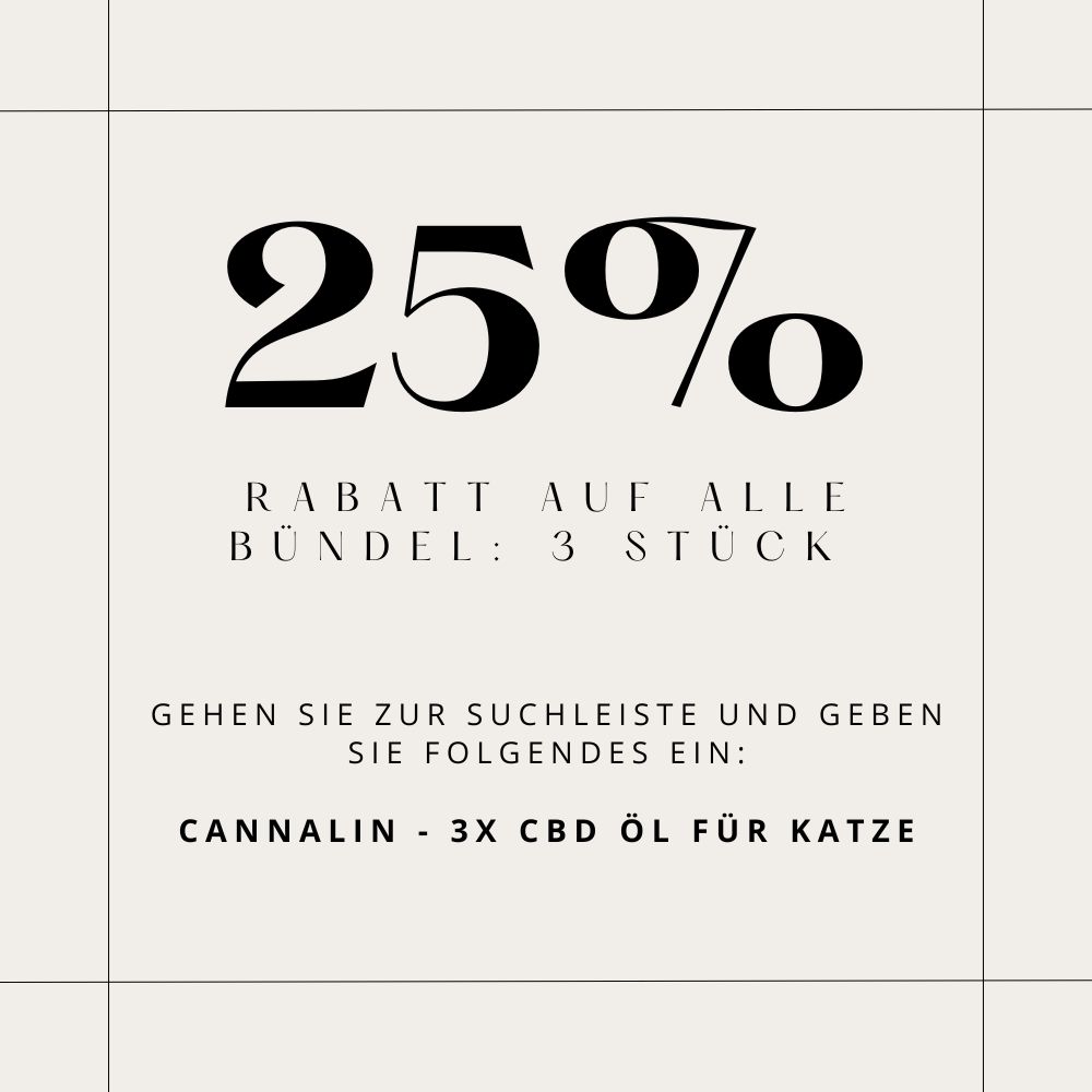 Cannalin - CBD Öl für Katze mit Lachsöl 2.5% 10 ml