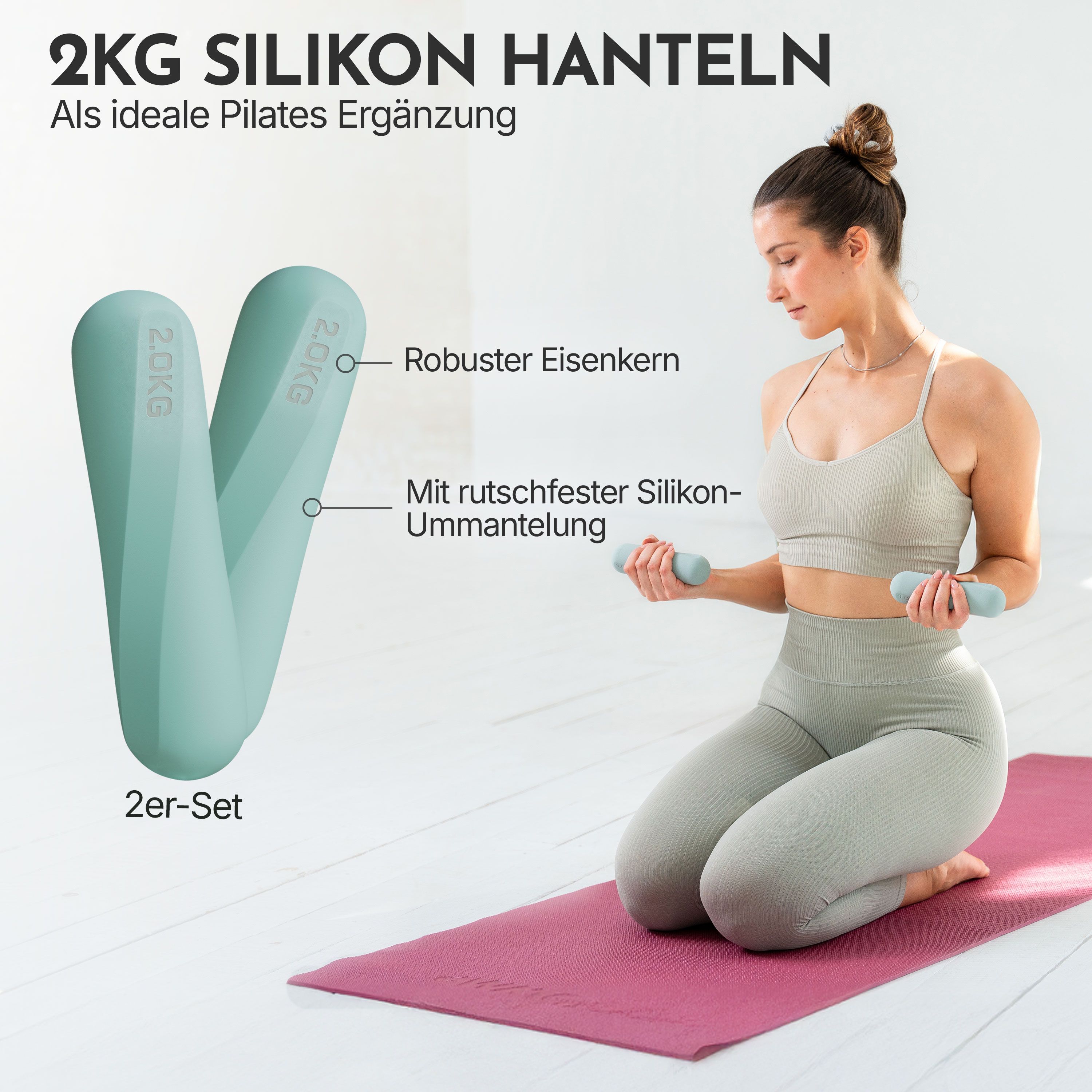 NEOLYMP Pilates Hanteln 2 kg