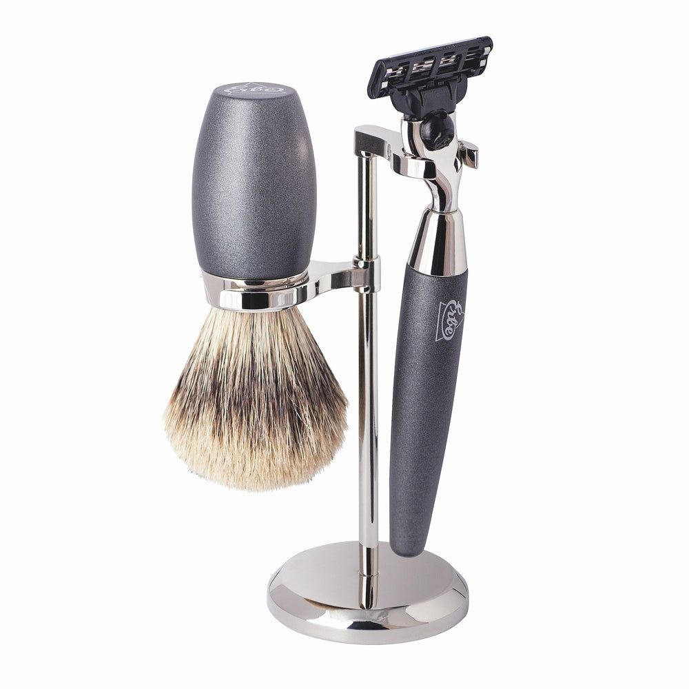 Erbe Solingen Rasiergarnitur Gillette Mach3 Stone Edelharz 1 St
