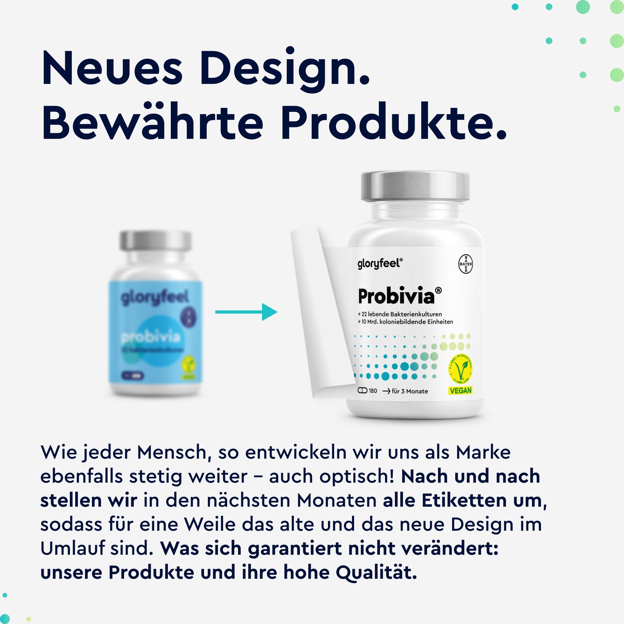 gloryfeel® Probivia® Kulturen Komplex 10 Mrd. KBE pro Tagesdosis - 476 Mrd. KBE pro 1g Rohstoff