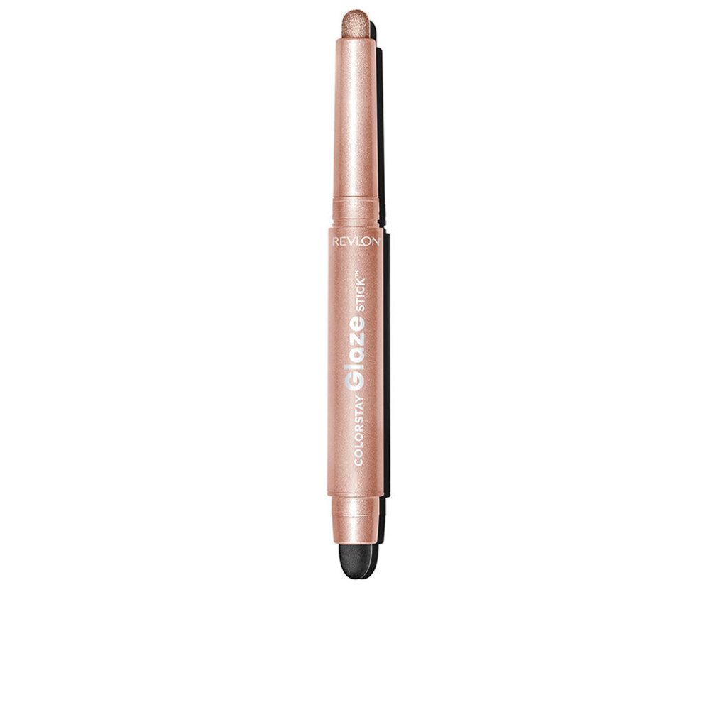 Revlon Colorstay Glaze Stick, Farbton Lustre. Rosa Lippenstift in Stiftform mit schwarzem Applikator. Aufschrift "Colorstay Glaze Stick".