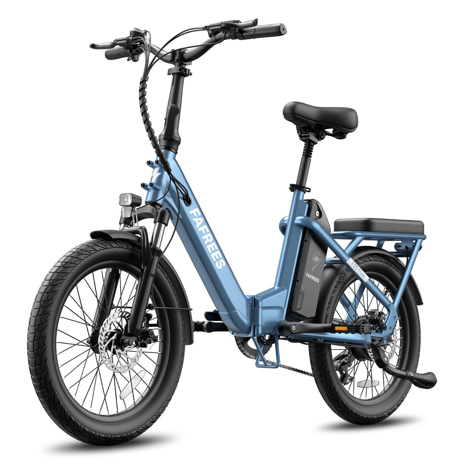 FAFREES F20 Flex Faltbares E-Bike, 25-Ah-Akku (herausnehmbar), 7-Gang-Schaltung