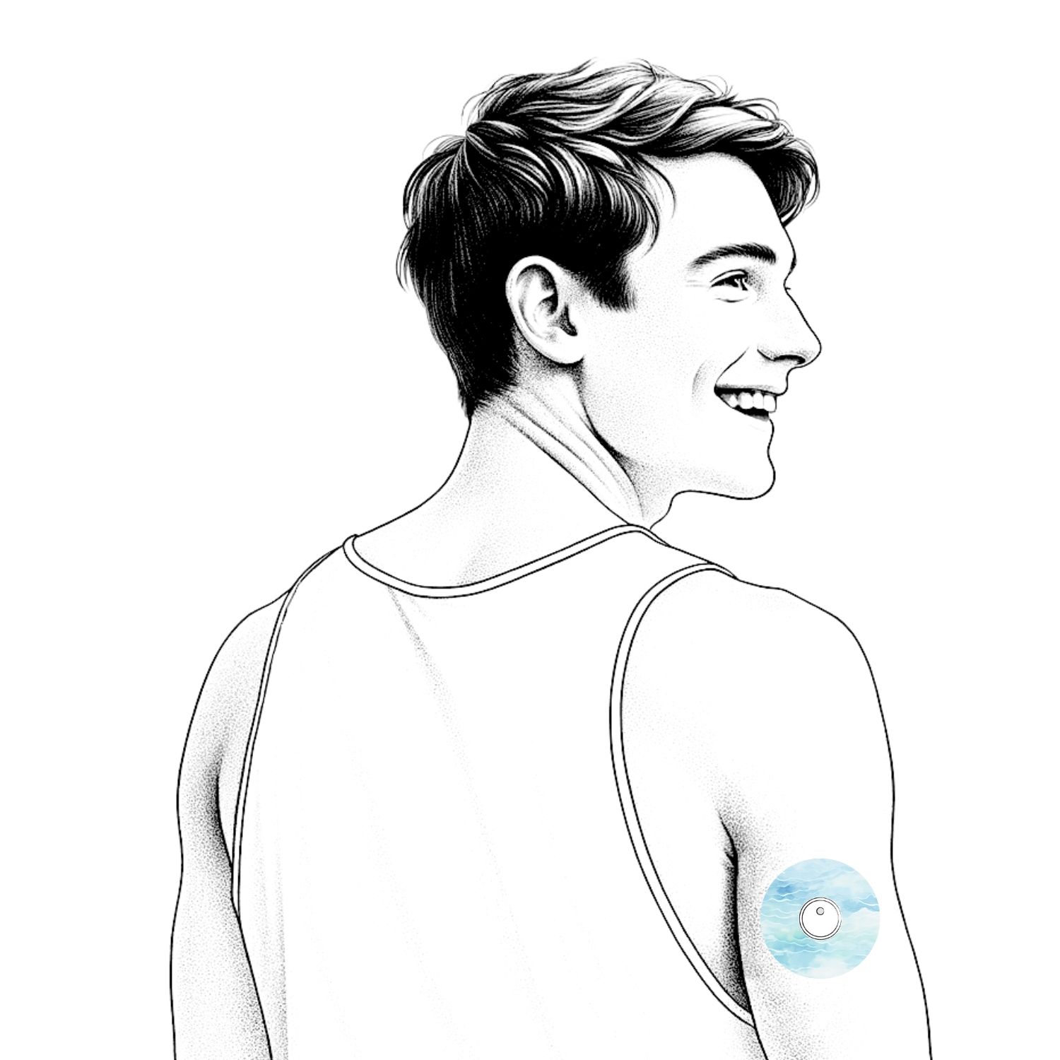 Diasticker® FreeStyle Libre 3 / 3 Plus Fixiertapes "Baby Blue"