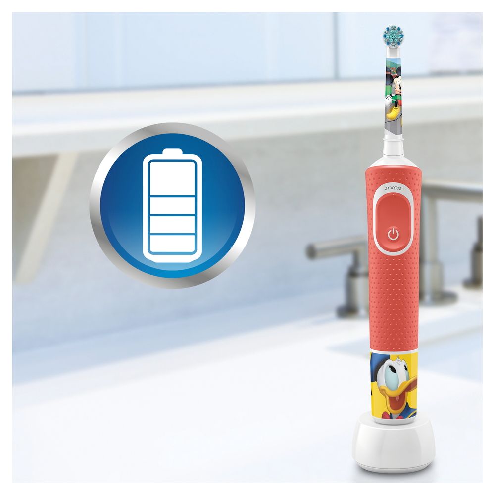 Oral-B - Elektrische Zahnbürste "Vitality Kids - Mickey Mouse" in Rot