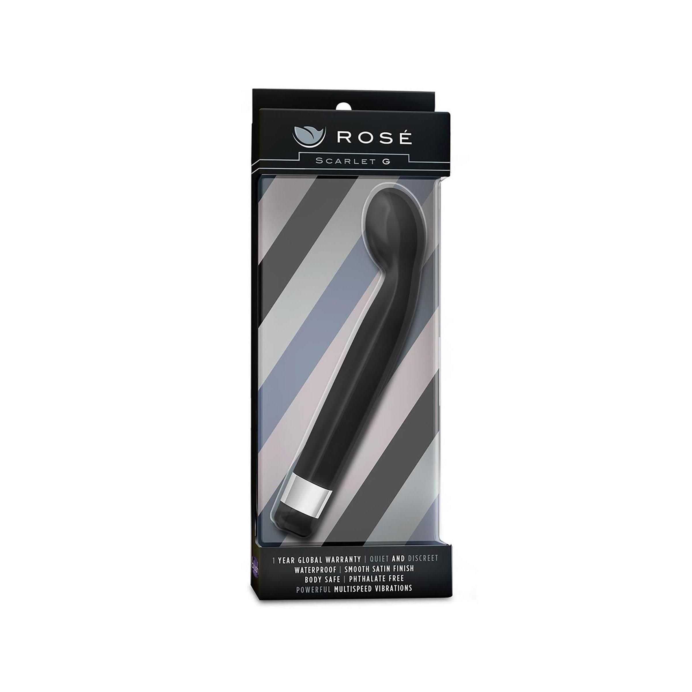 Rose – Scarlet G-Punkt-Vibrator – Schwarz