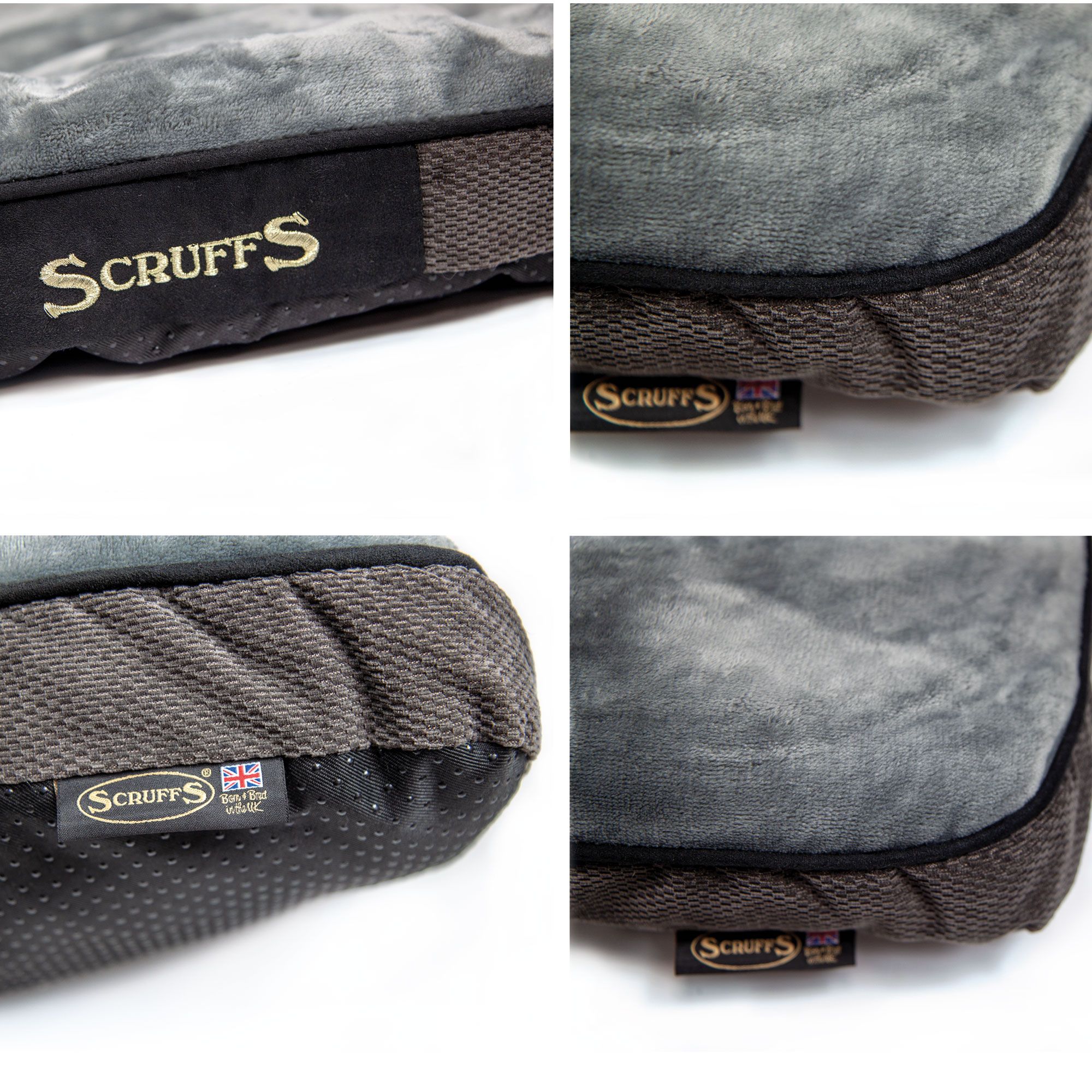 Hundekissen Scruffs® Chester - Graphite - besonders kuschelig und angenehm zum Liegen