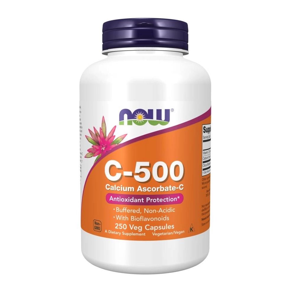 NOW Foods Vitamin C-500 Calciumascorbat-C 250 St Kapseln