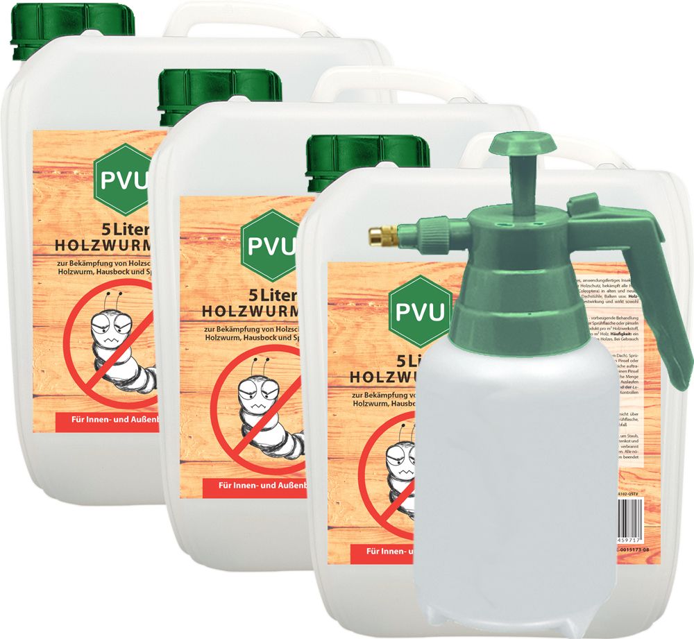 PVU Holzwurmspray zur Bekämpfung von Holwürmern und Holz Schädlingen