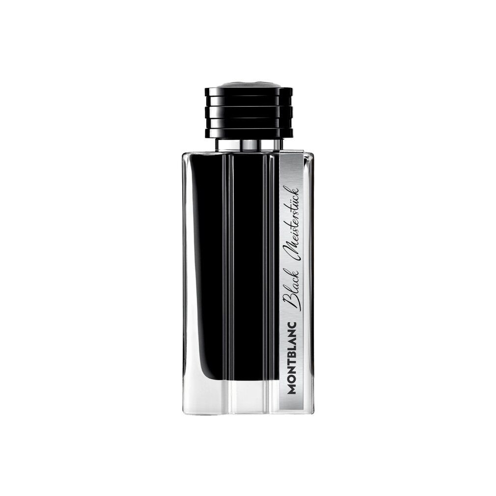 Montblanc Black Meisterstück EdP Flakon auf weißem Hintergrund.