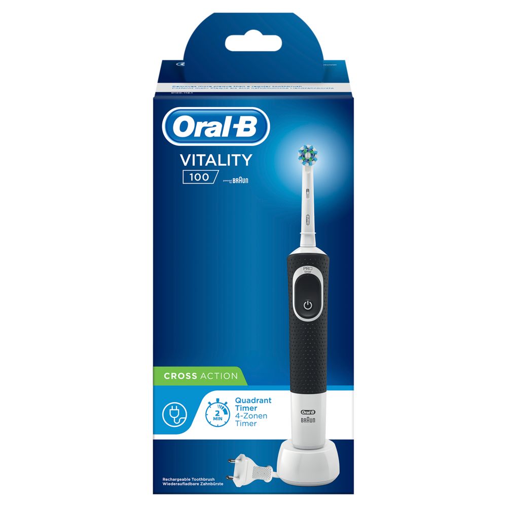 Oral-B - Elektrische Zahnbürste 'Vitality 100 CrossAction' in Schwarz 1 St