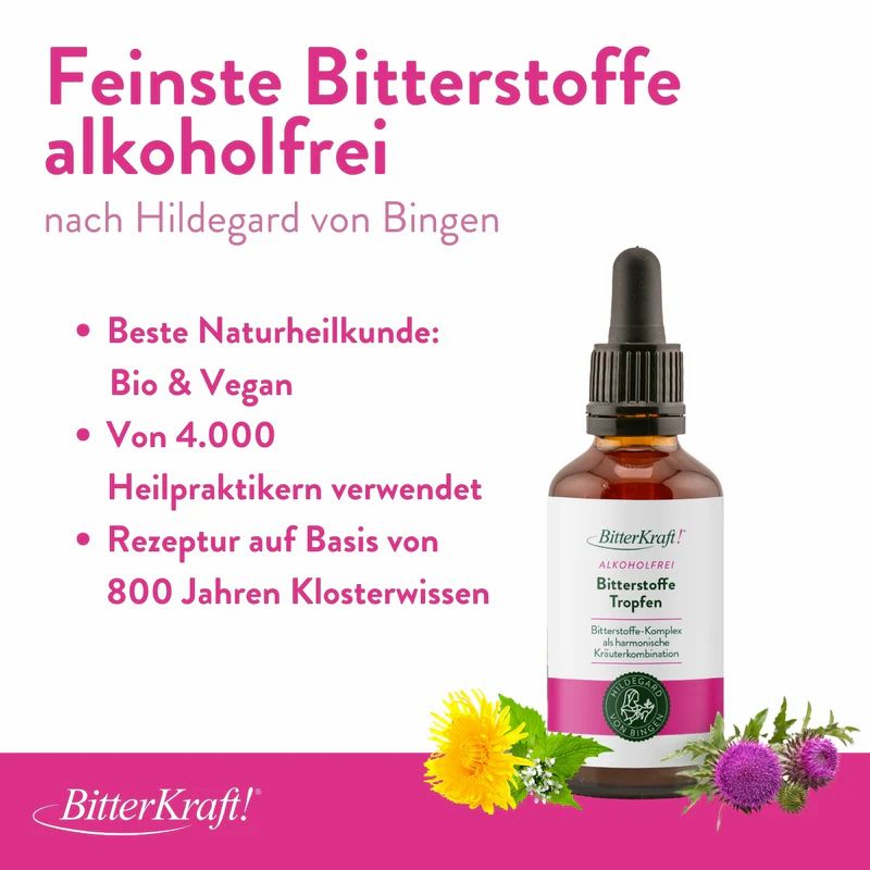 BitterKraft! Bitterstoffe Tropfen Alkoholfrei