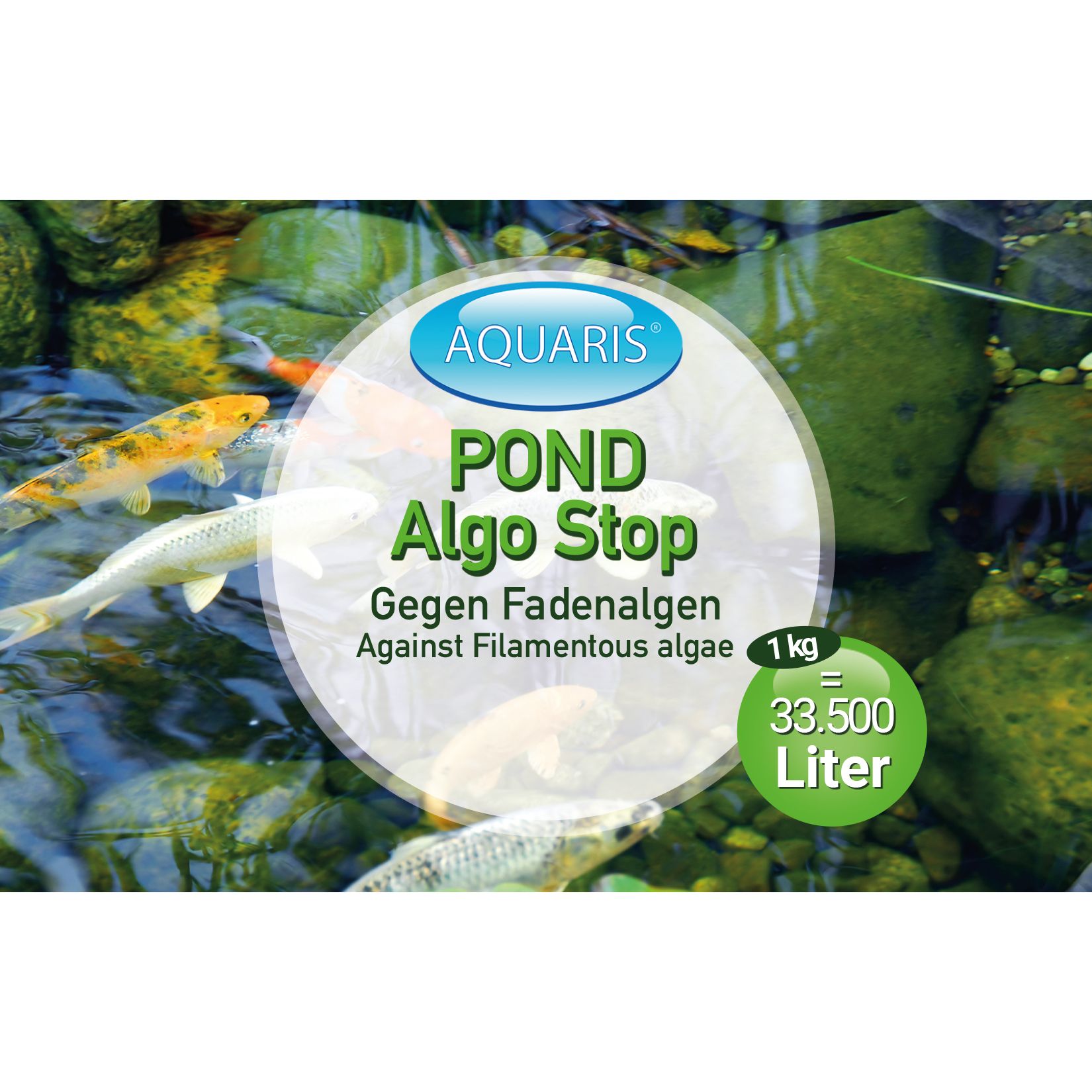 AQUARIS Teichpflege-Produkte für Teichfische - POND Algo Stop