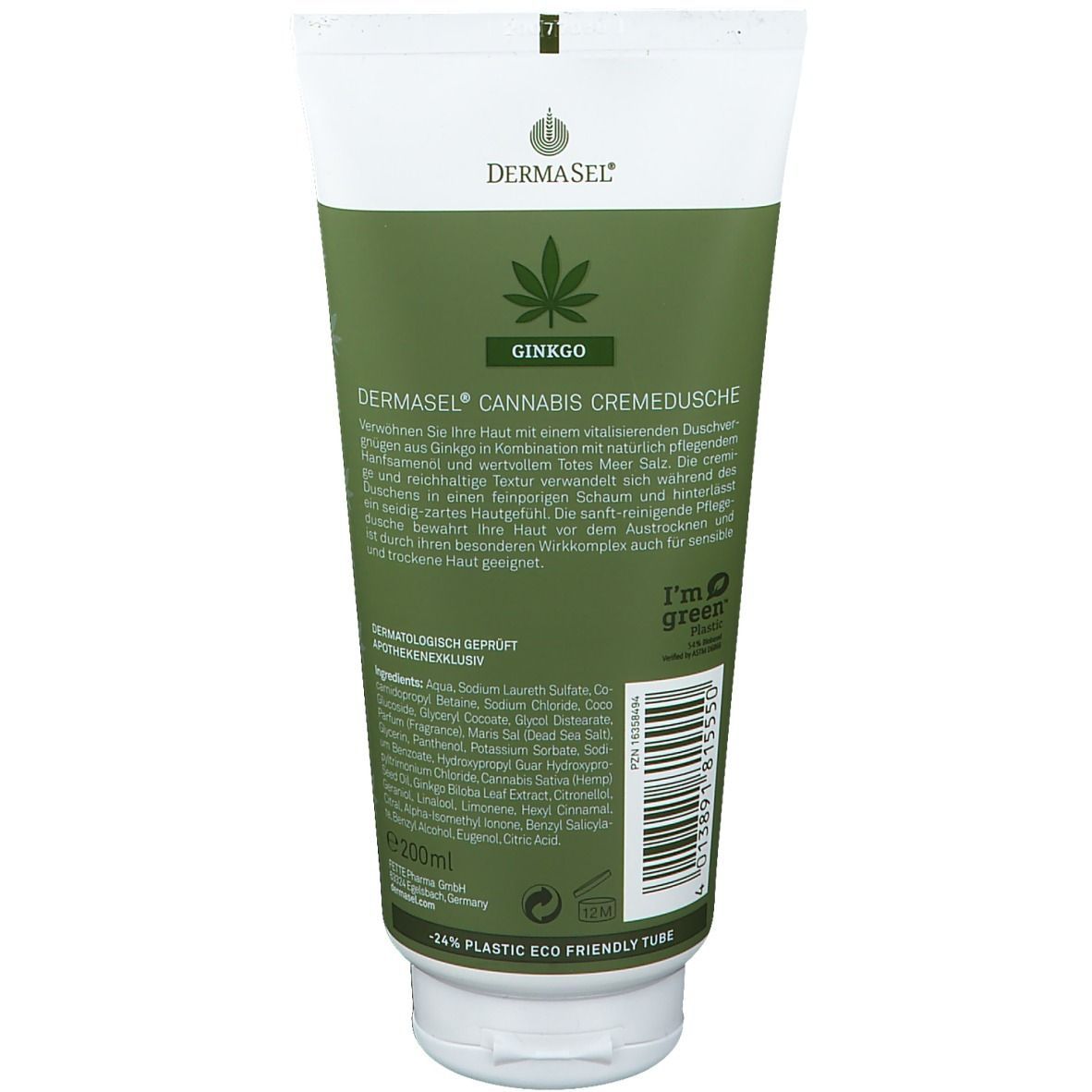 DermaSel® Cannabis Cremedusche Ginkgo