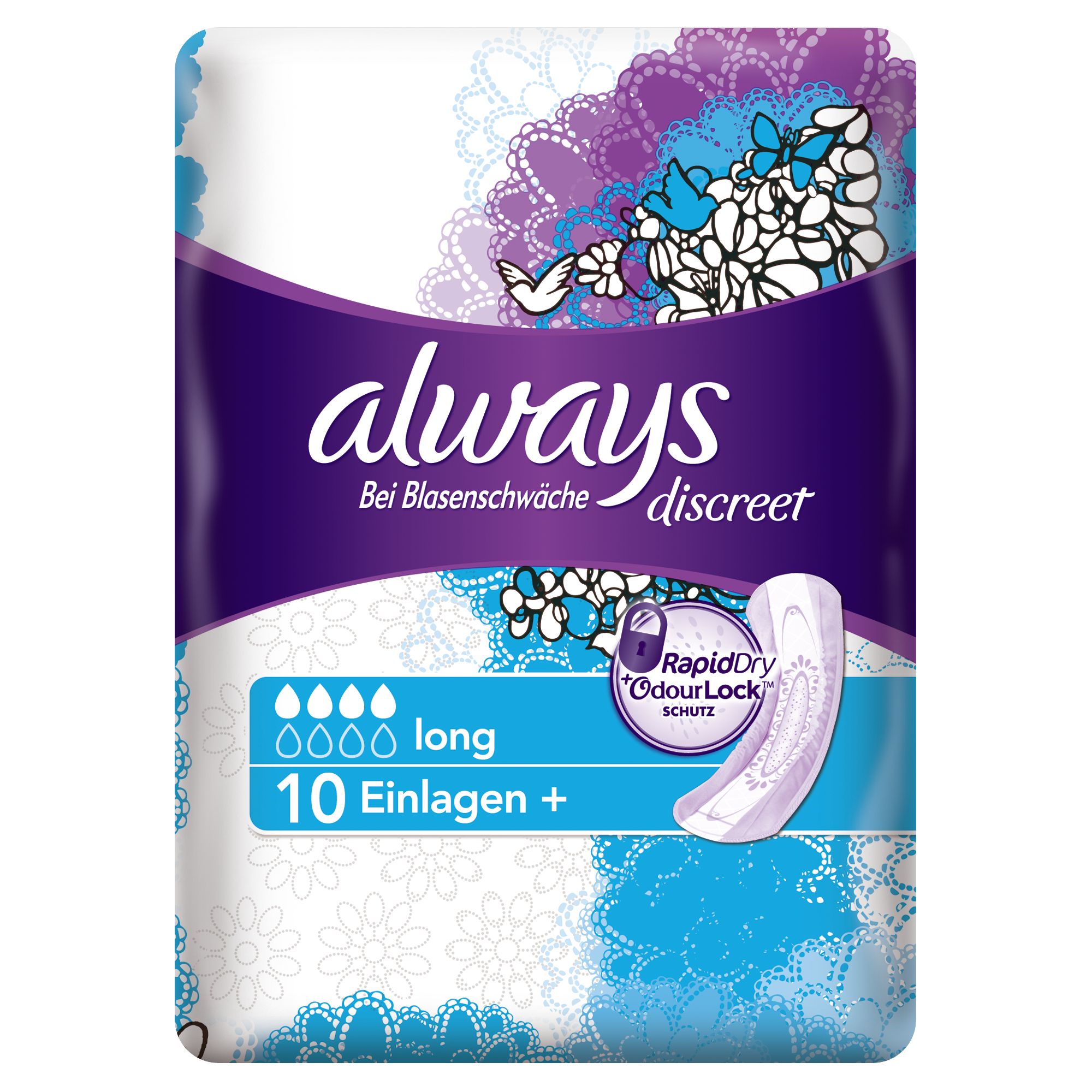 always - Inkontinenz "Discreet Long" 5x10 St - shop-apotheke.com