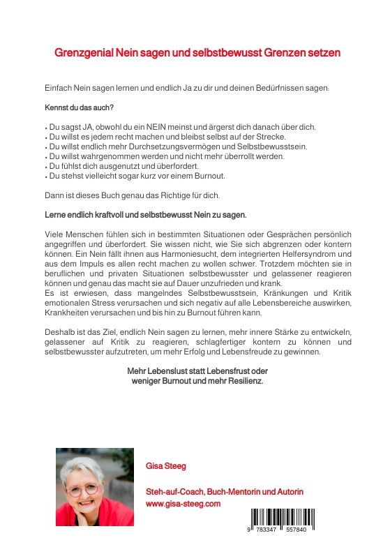 Grenzgenial Nein sagen und selbstbewusst Grenzen setzen