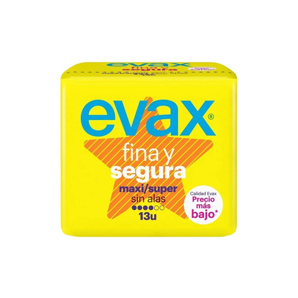 Evax Fina & Segura Maxi Damenbinden Ohne Flügeln 14 Einheiten