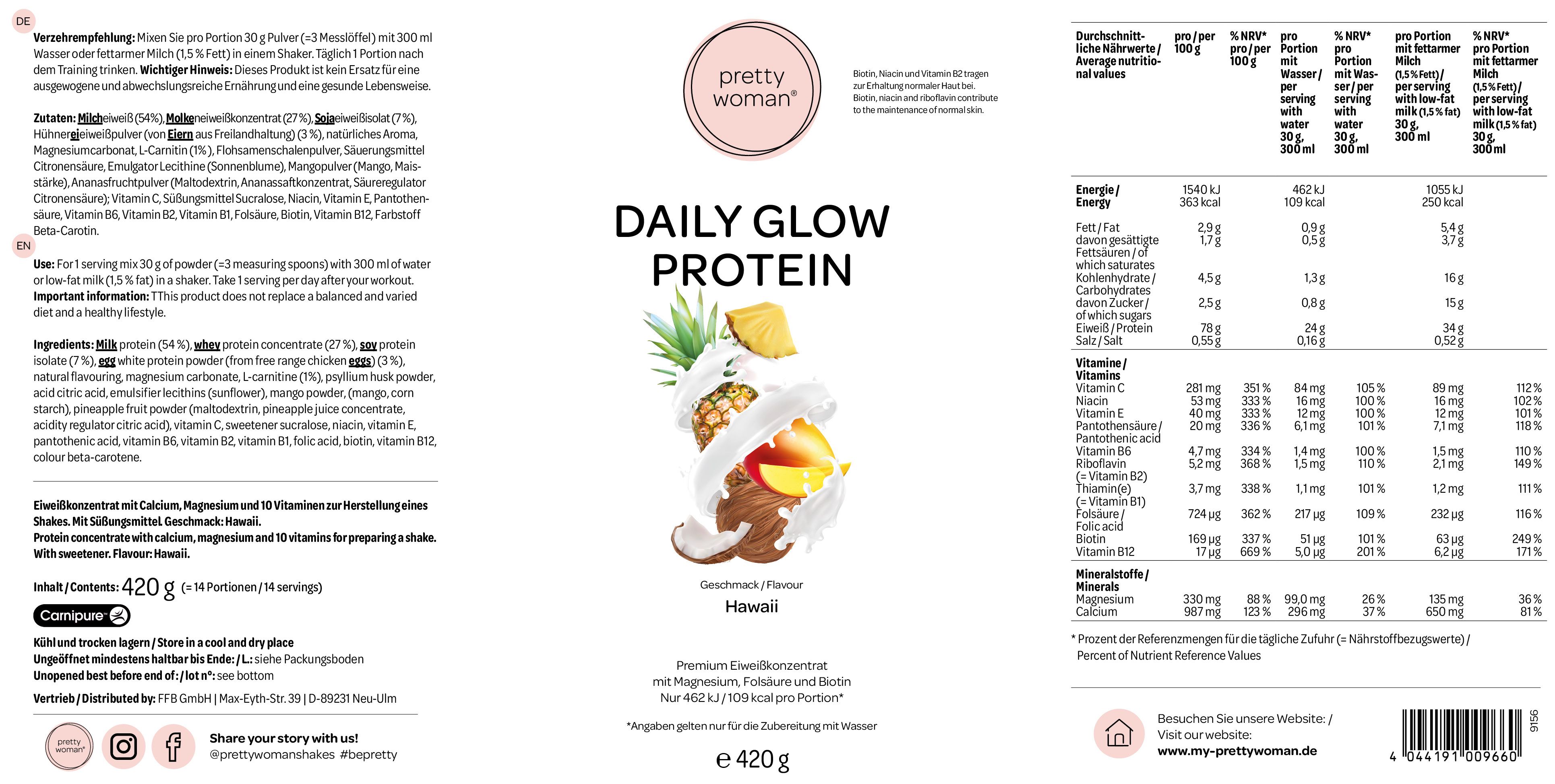 Pretty Woman Daily Glow Protein