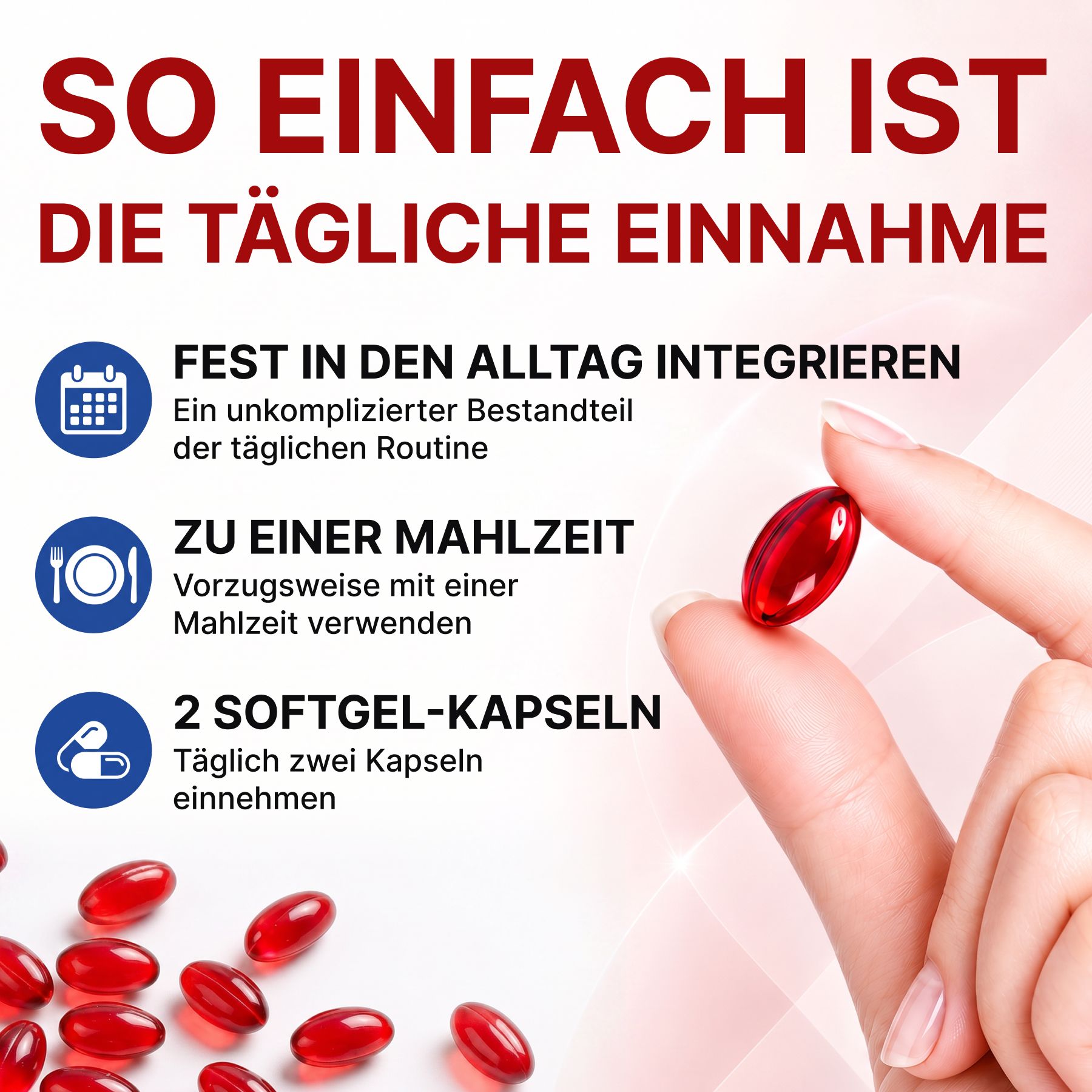 P-beauty Omega 3 Krillöl 2000mg EPA DHA Astaxanthin Phospholipide Hochdosiert Softkapseln