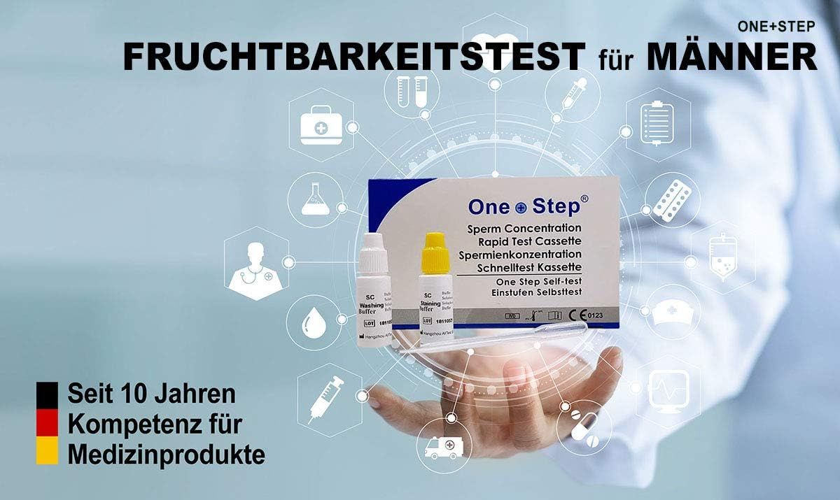 One+Step Fruchtbarkeitstest Sperma Test für Männer - Spermientest für zu  Hause 1 St - SHOP APOTHEKE