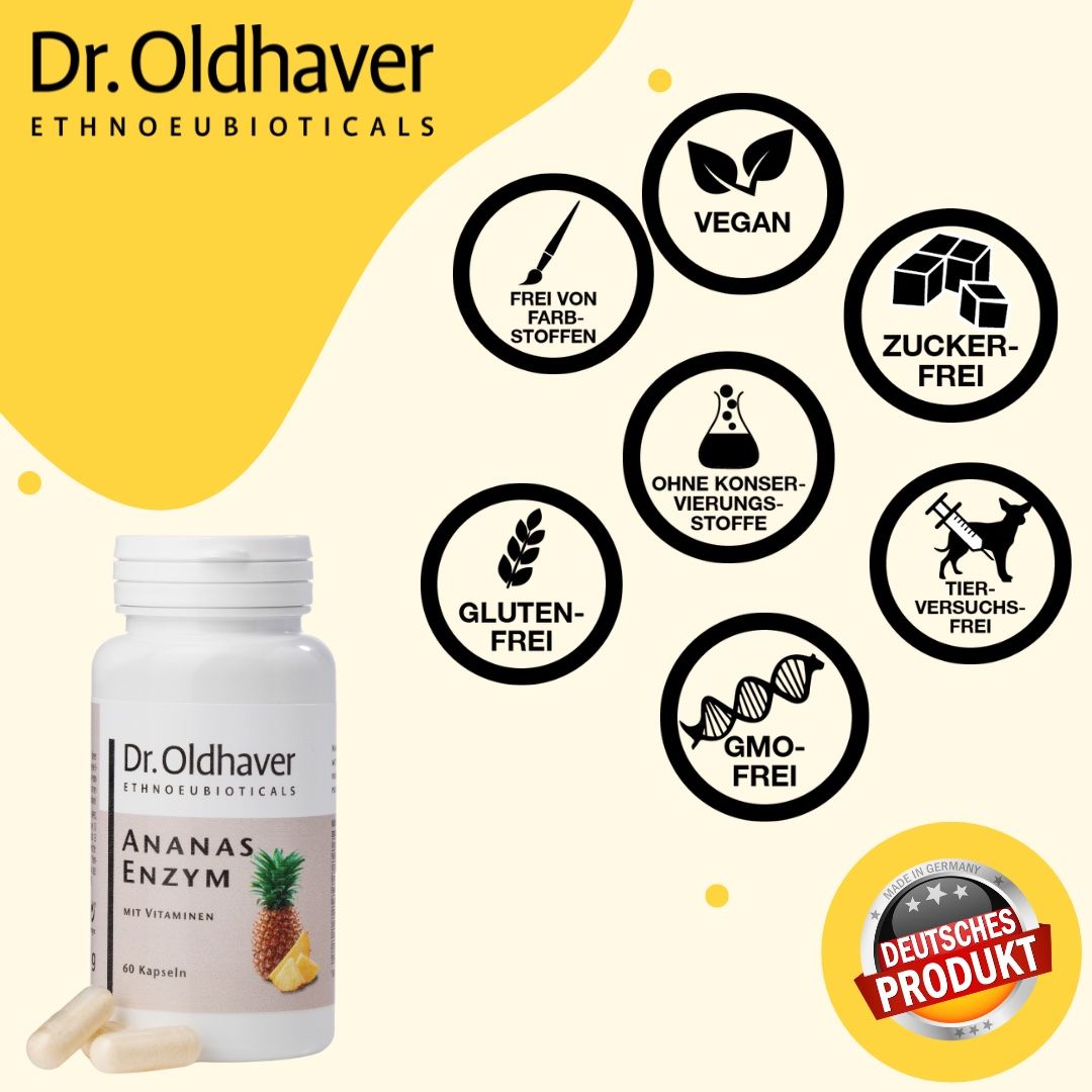 Dr. Oldhaver Ananas Enzym mit Vitaminen