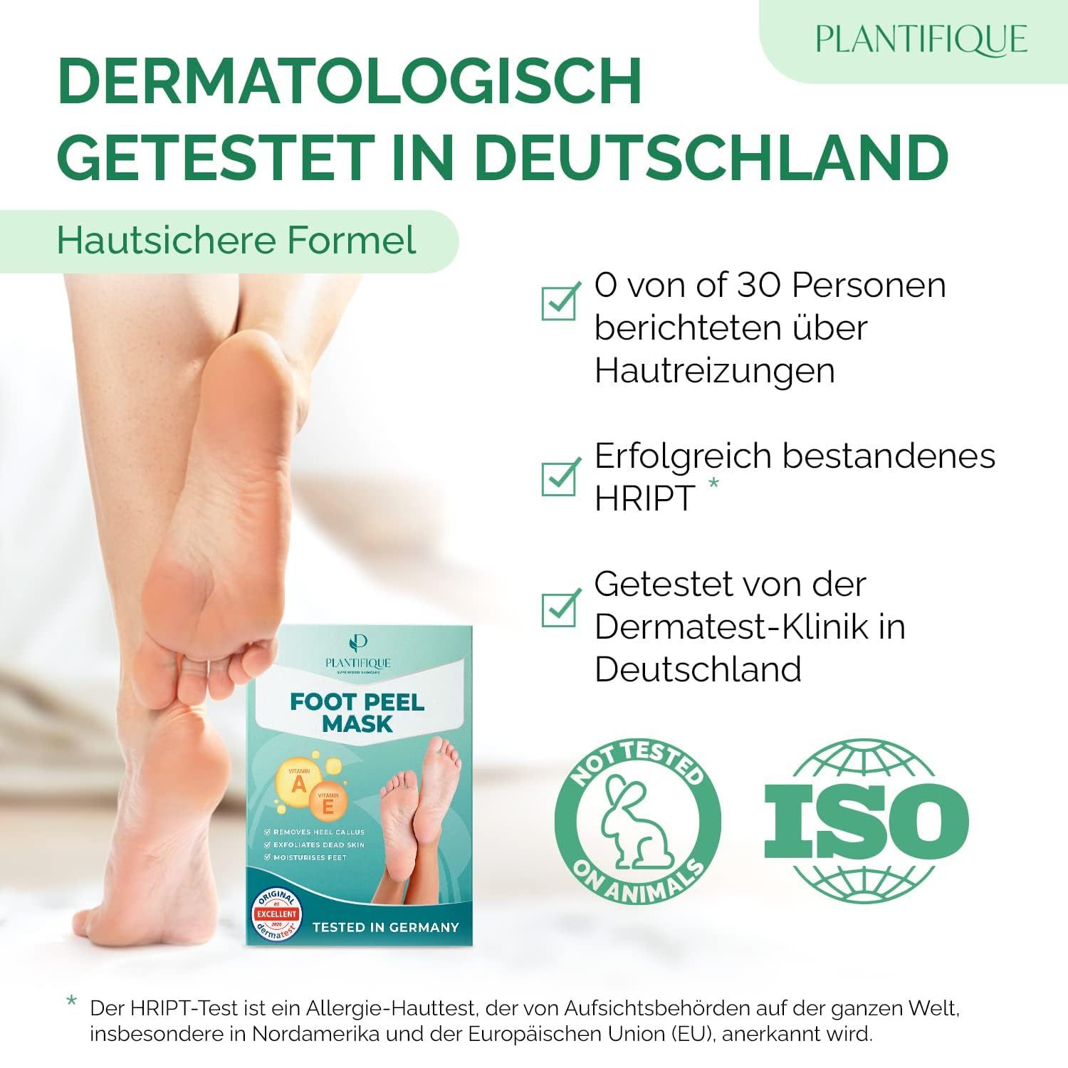 Fußmaske - Hornhaut Socken - Fussmaske Vitamine 2 Paar Hornhautentferner Socken
