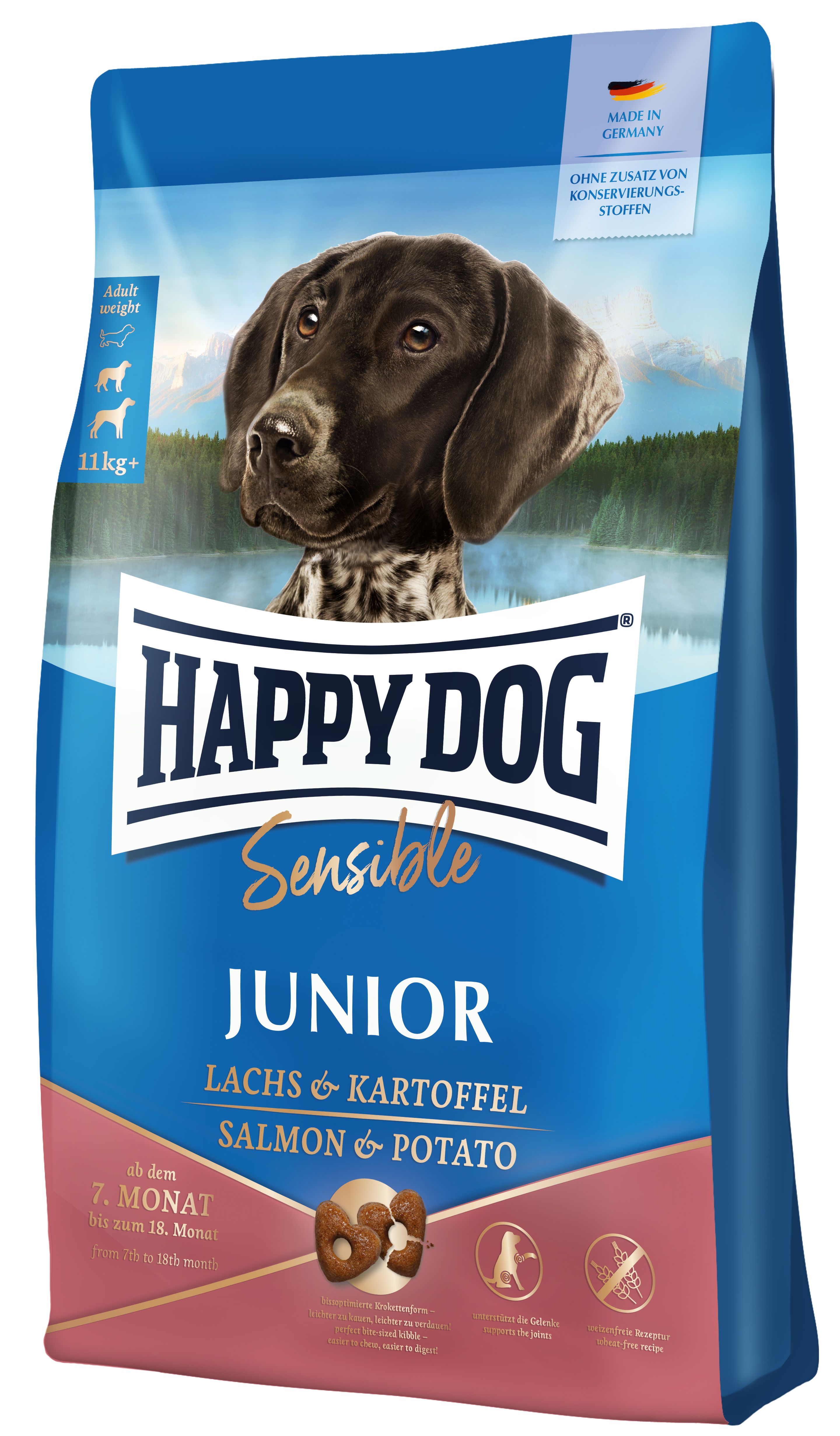 Happy Dog Junior - Lachs & Kartoffel