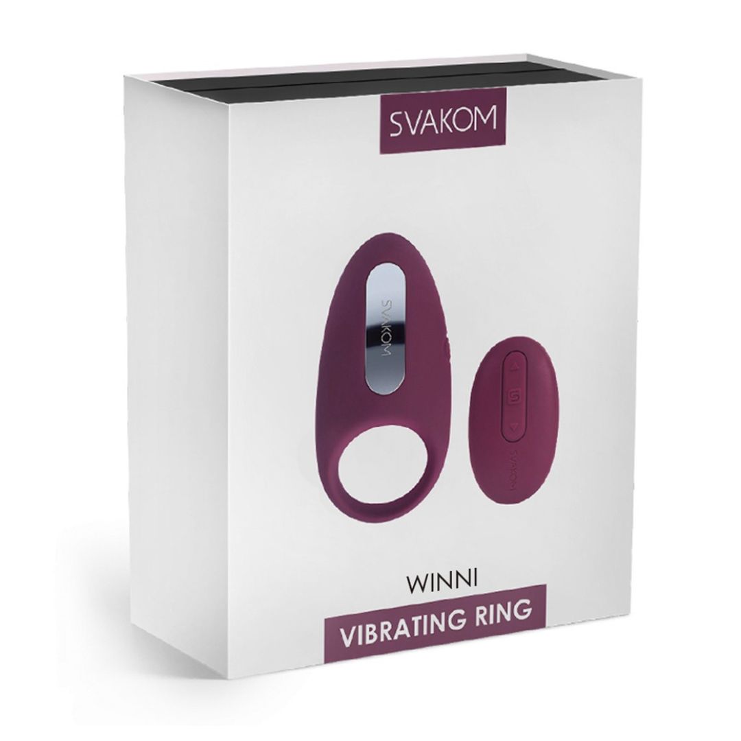 Vibro-Penisring „Winni“, mit Fernbedienung | 5 Vibrationsmodi in jeweils 5 Intensitäten | Svakom