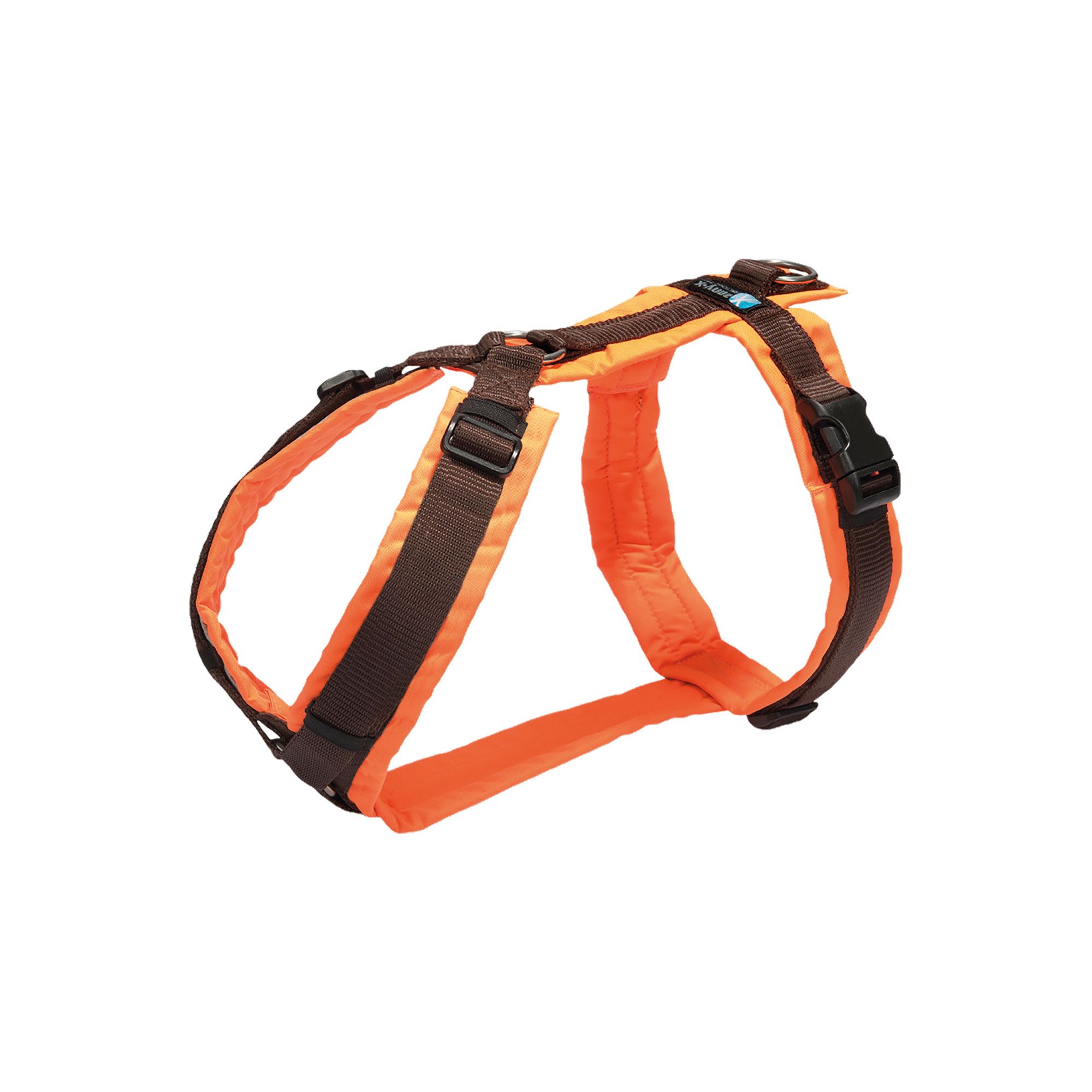 Brustgeschirr Protect - Hundebrustgeschirr - leuchtorange/braun Gr. XS