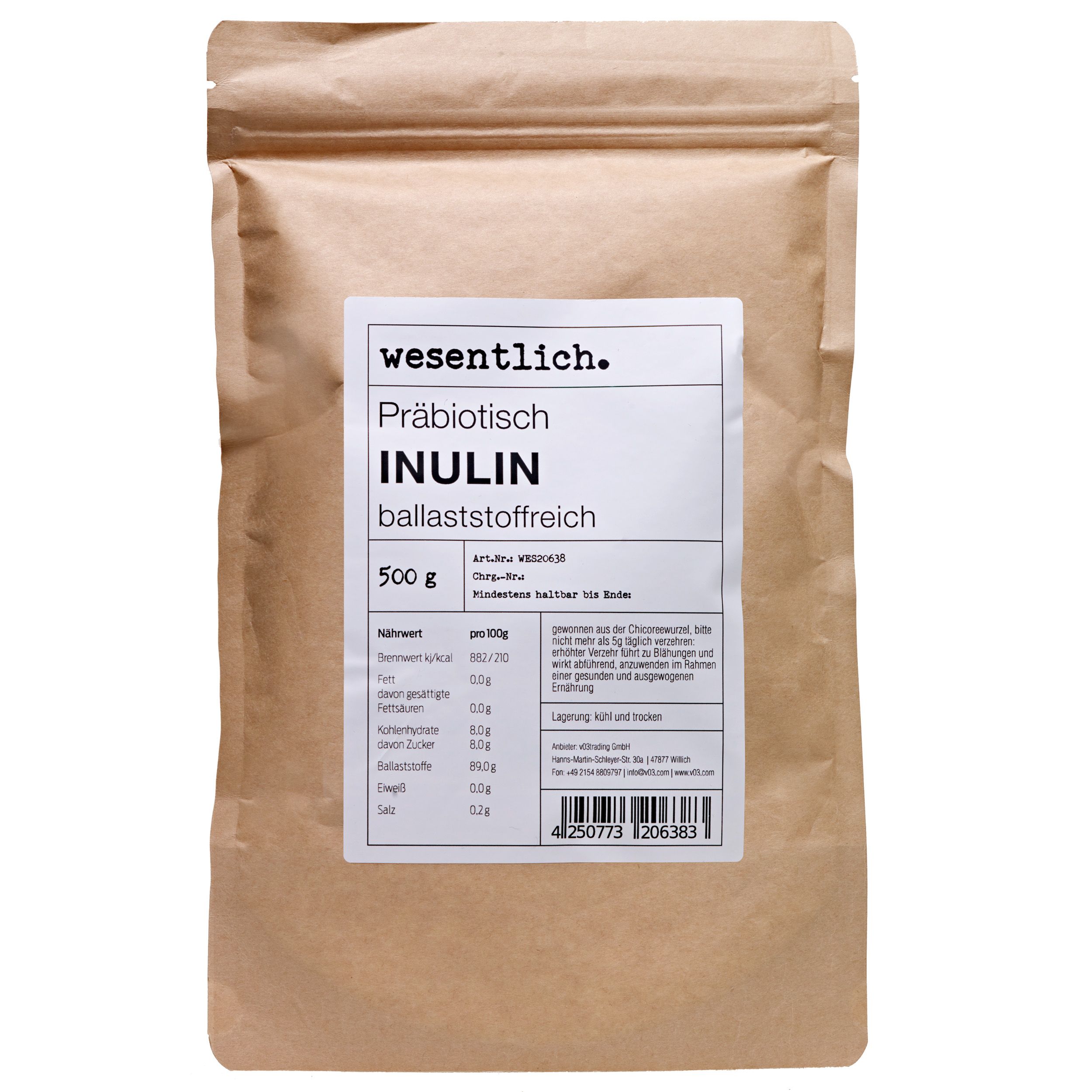 Inulin von wesentlich.