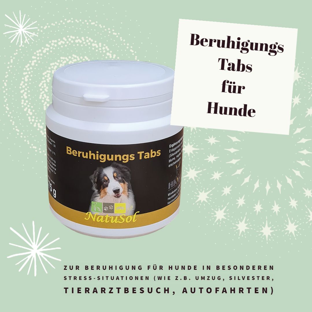 NatuSol Beruhigungs Tabs für Hunde - Entspannend und beruhigend, hochwertige Zusammensetzung