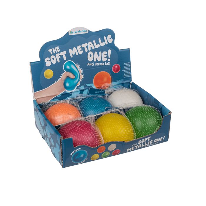 Out of the Blue XL Antistress-Ball, Ultra Soft, Metallic