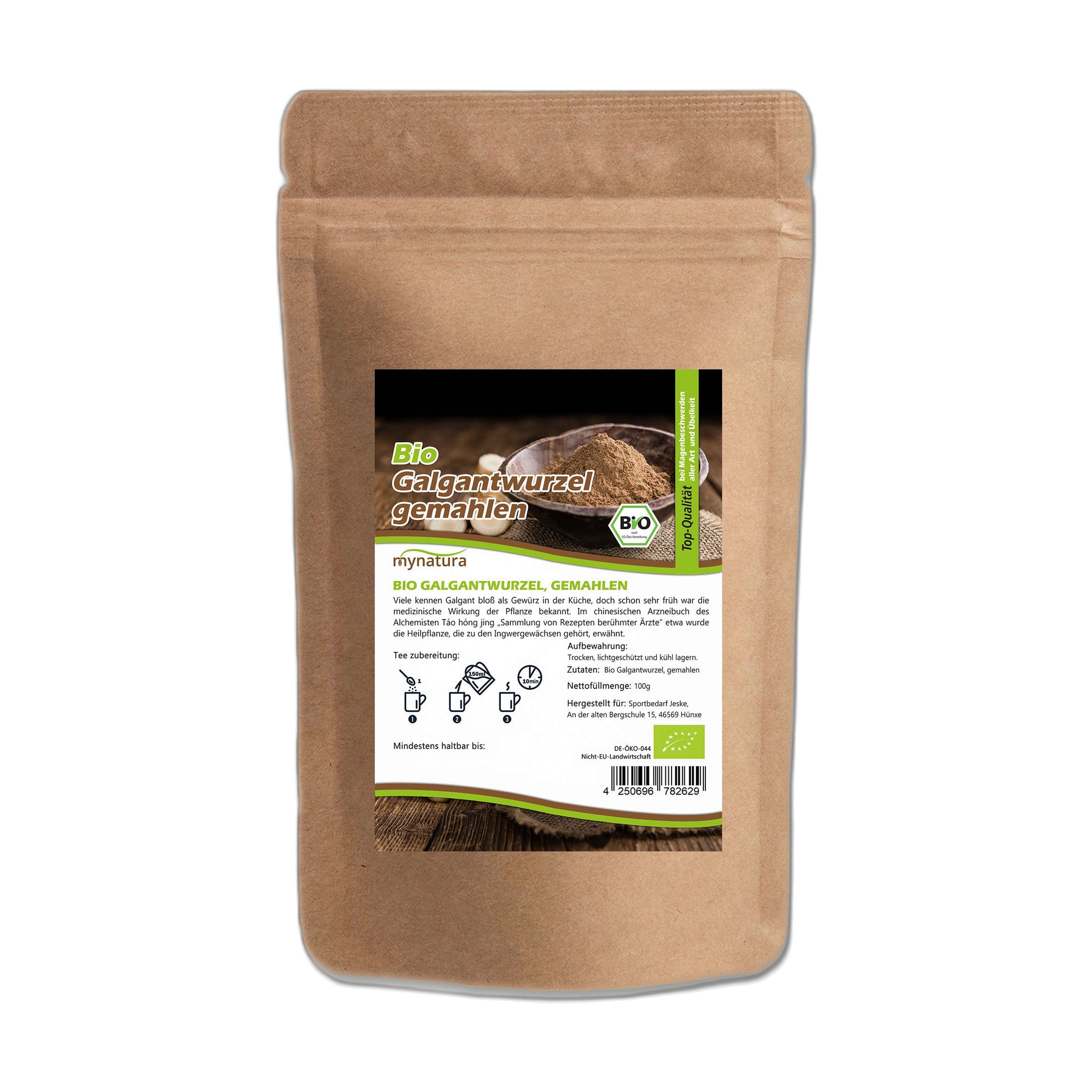 Mynatura Bio Galgantwurzel gemahlen 250 g