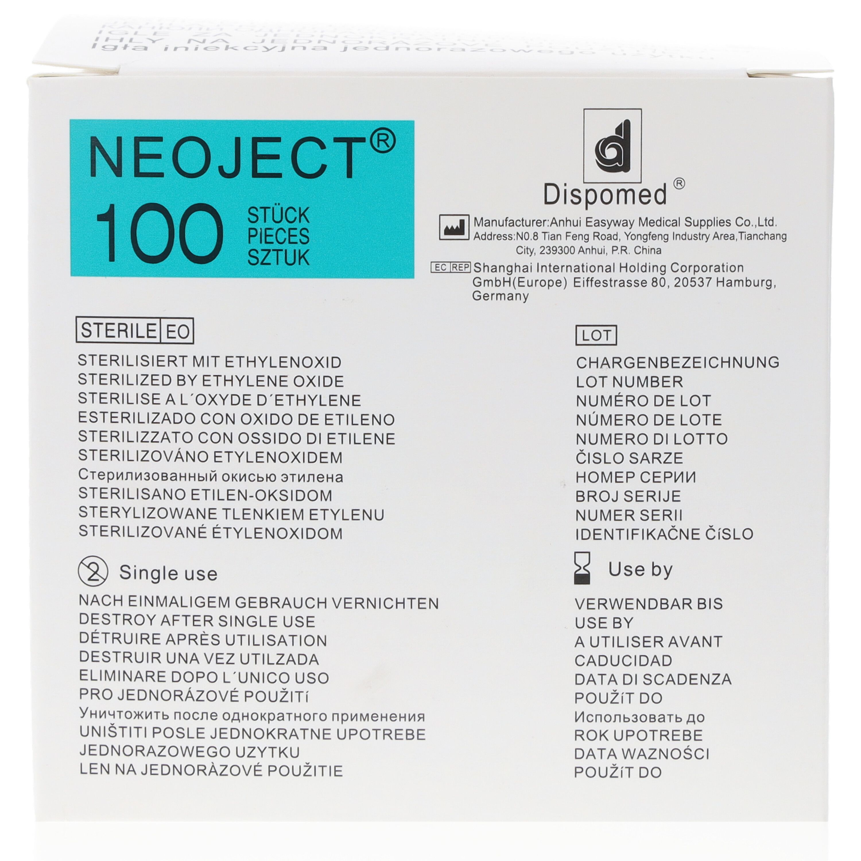 NEOJECT Kanüle Nr. 18 braun 26G 0,45 x 23mm