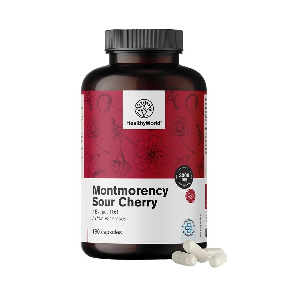 HealthyWorld Montmorency-Sauerkirsche 3000 mg 180 St Kapseln
