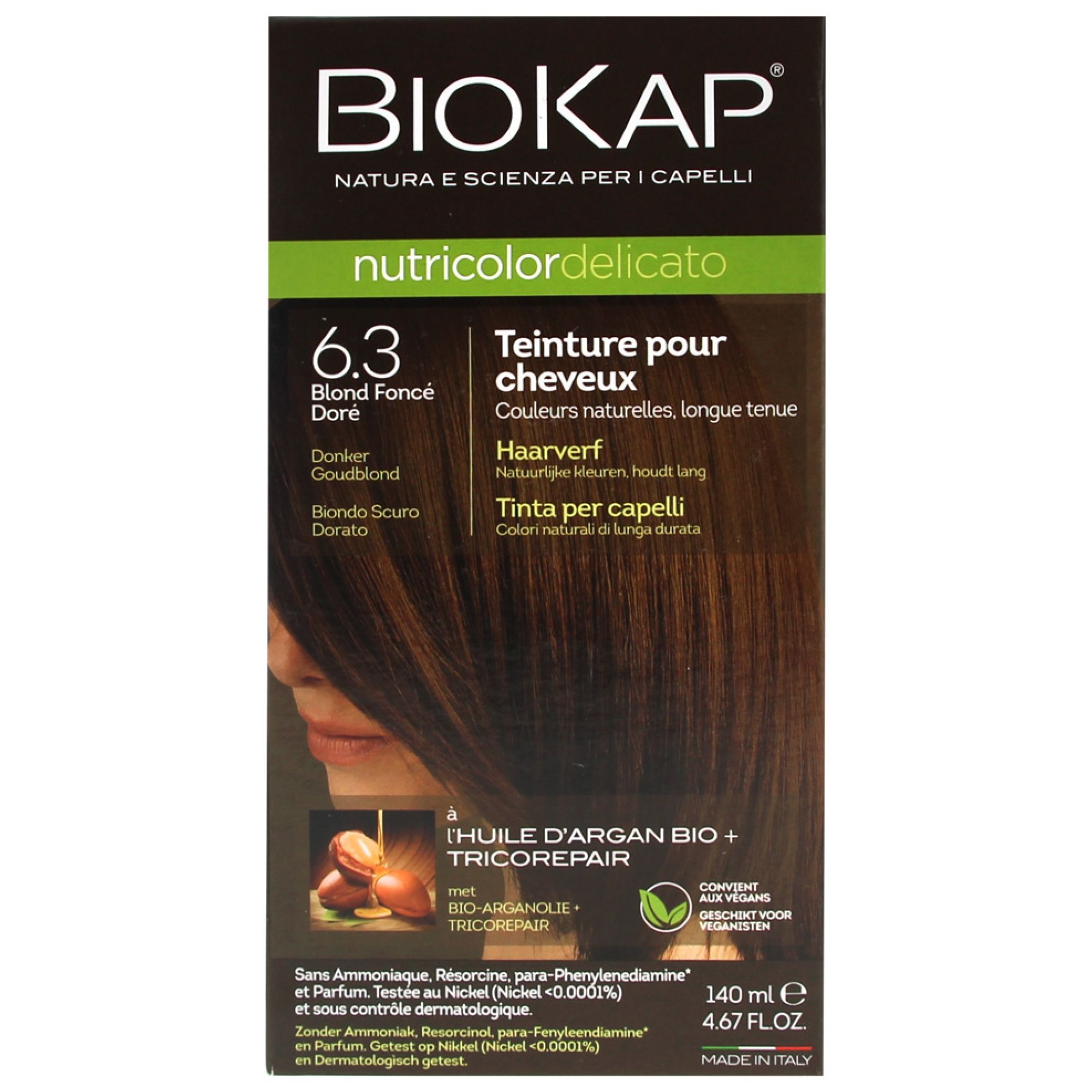 Biokap Nutricolor Delicato Permanent Tint (Haarfärbung : Blond) 7,5x6x17 cm