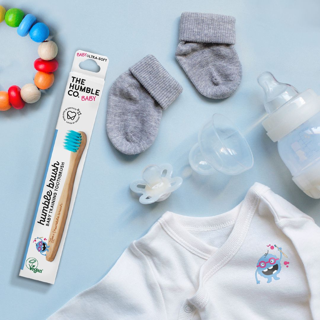 The Humble Co. Bambuszahnbürste Baby Blau