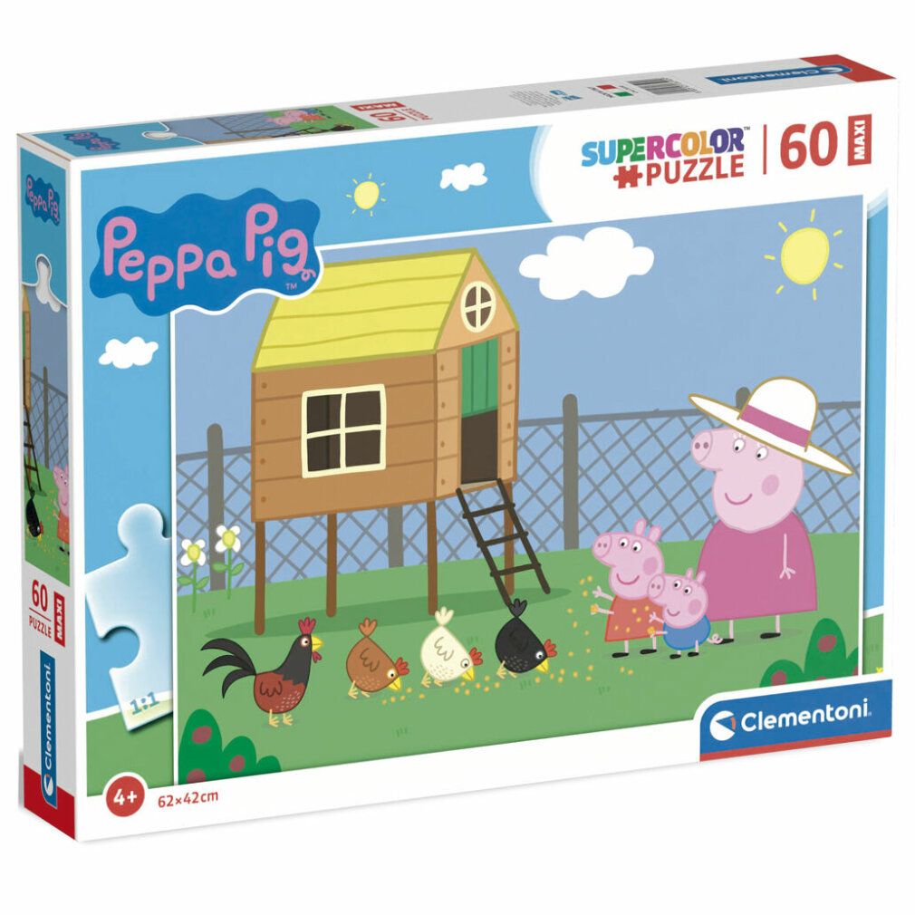 Clementoni Maxi Puzzle - Peppa Pig, 60 Teile.