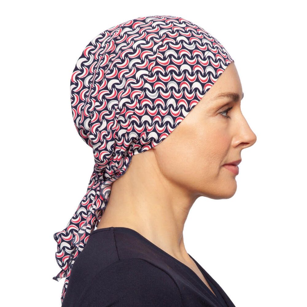 Turbantuch Moema von Turbane - designs by Lofty in Navyred