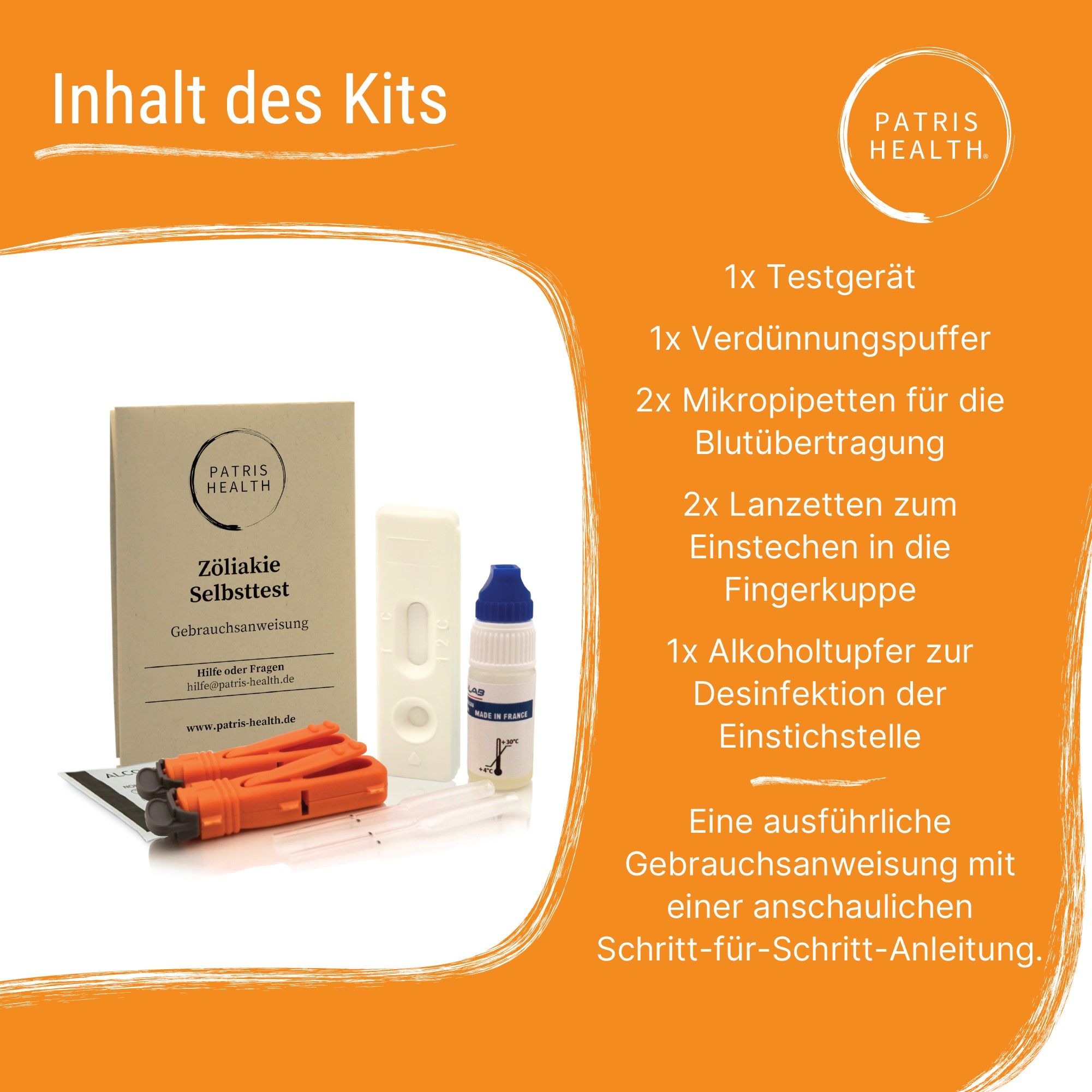 Patris Health® Zöliakie Selbsttest