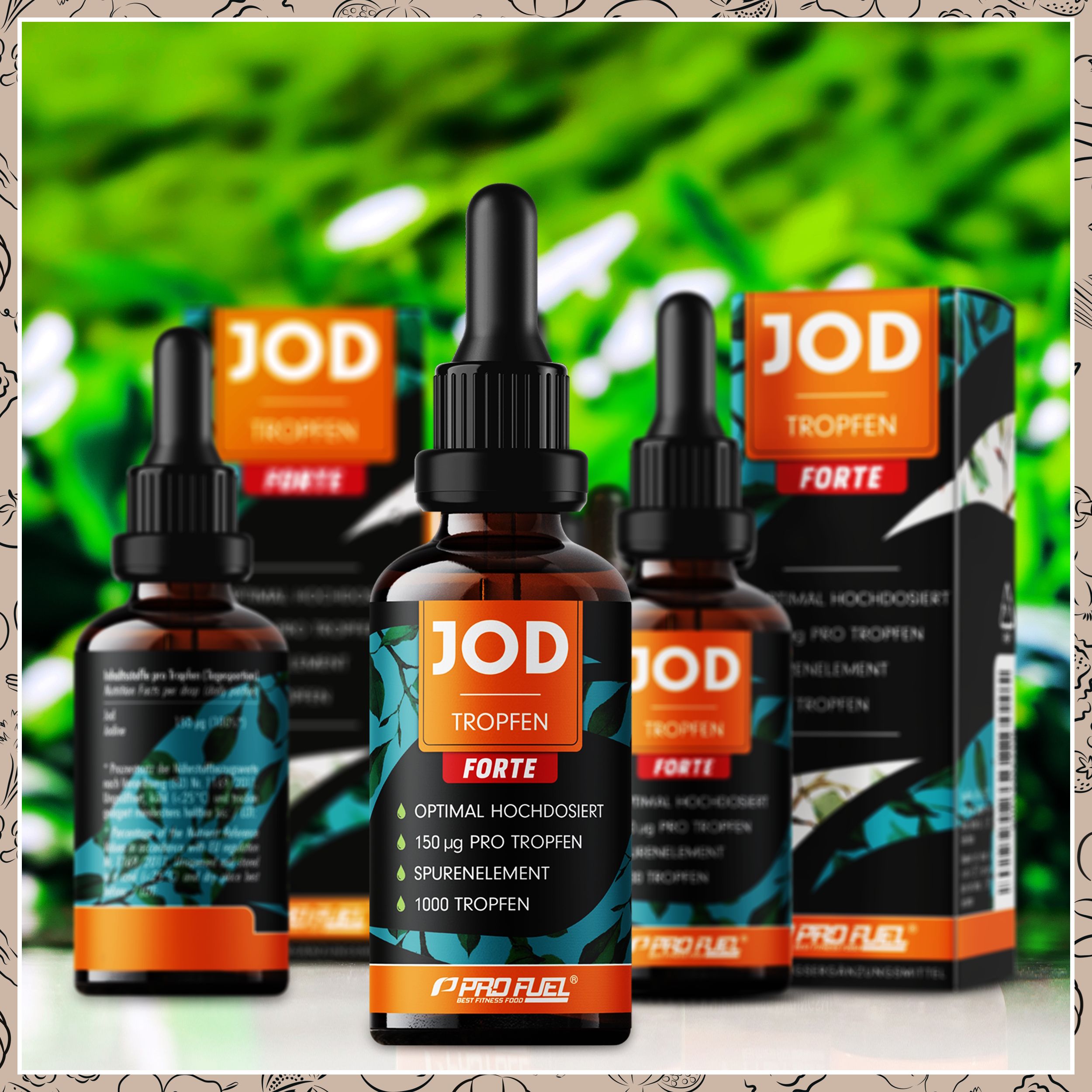 ProFuel - Jod Tropfen FORTE 1000x mit 150 µg Jod pro Tropfen