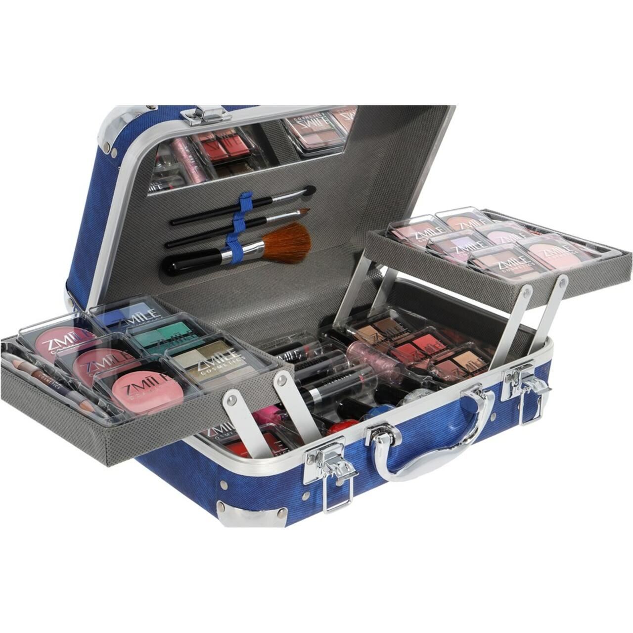 ZMILE cosmetics, Kosmetik-Koffer Traveller blue 84 Teile